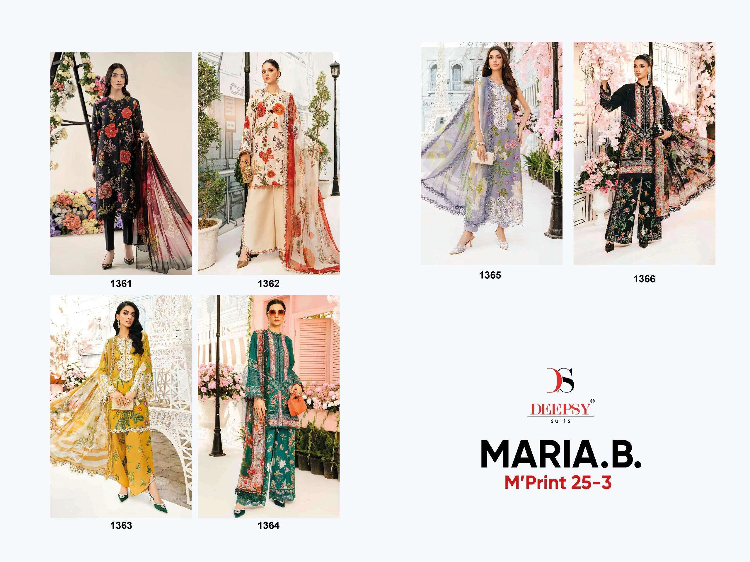 Deepsy Suits Maria B M Prints 25 Vol 3