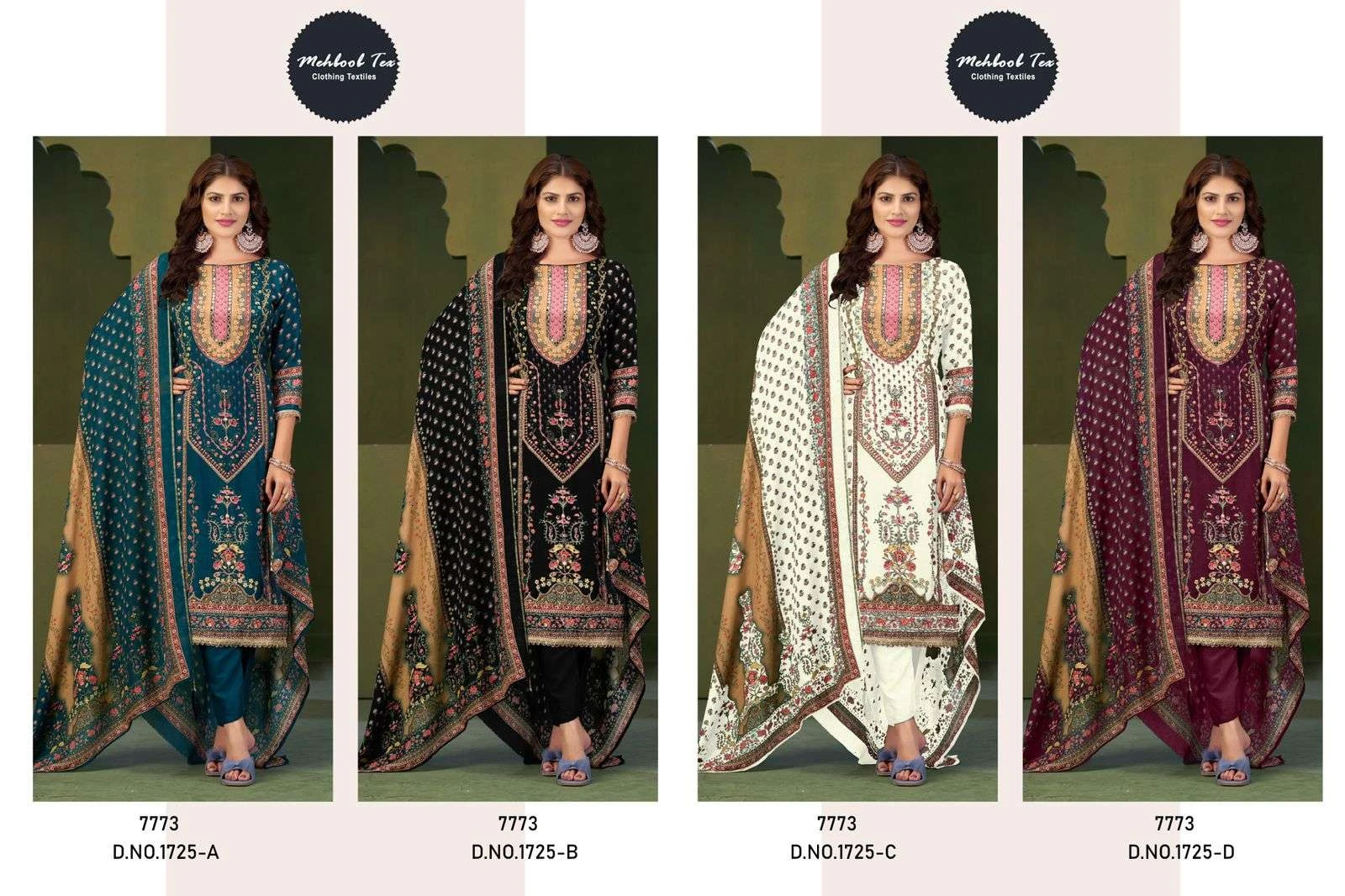Mehboob Tex Mehboob Tex Design No – 1725 Abcd
