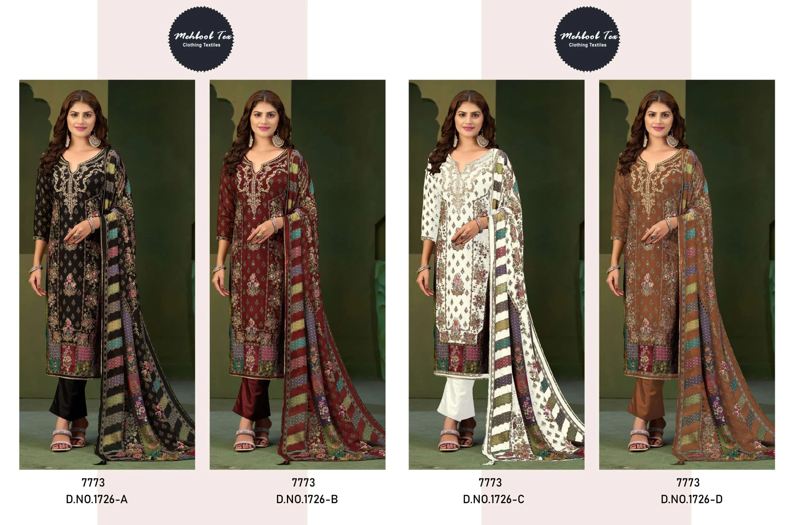 Mehboob Tex Mehboob Tex Design No – 1726 Abcd