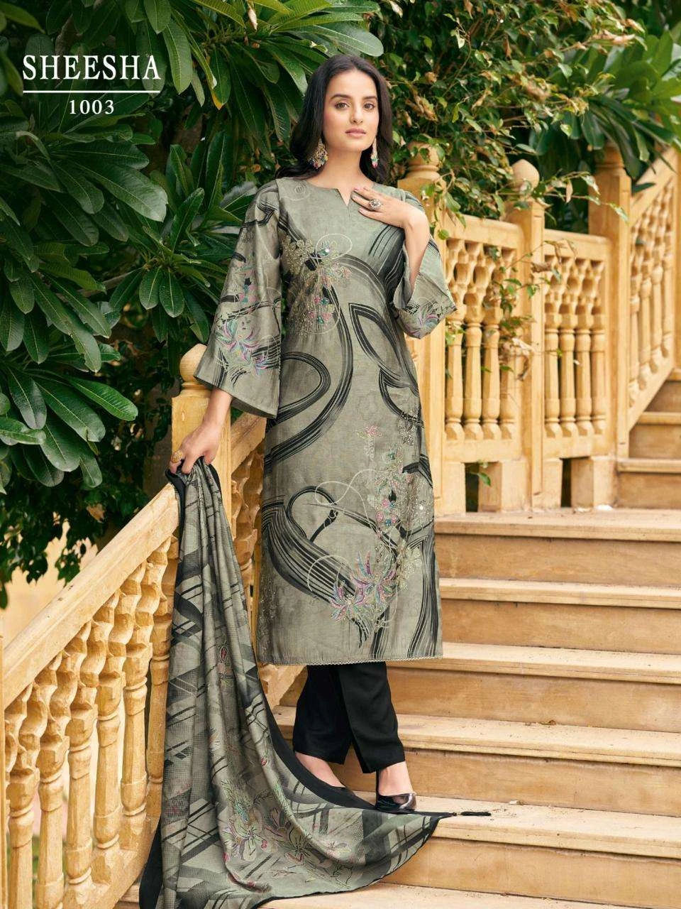 Mumtaz Arts Muslin Designer Suit Collection