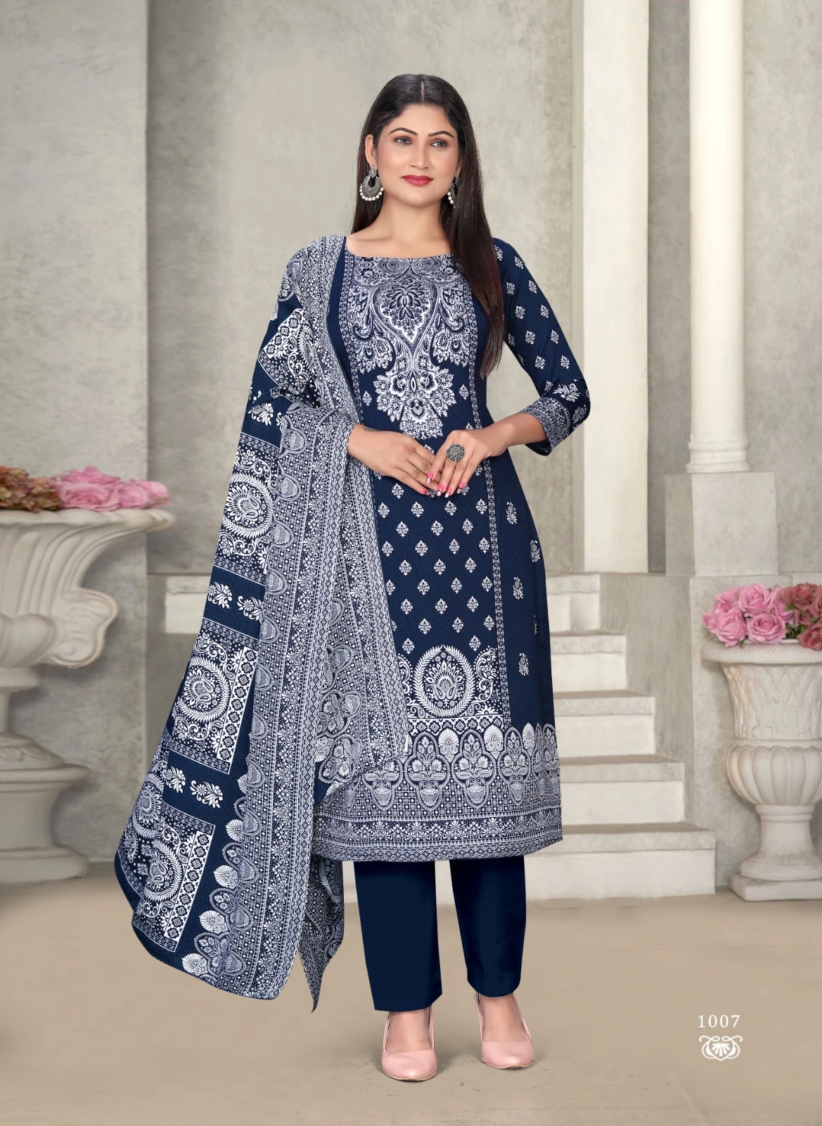 SAT Pashmina Shwal Suit Vol 16