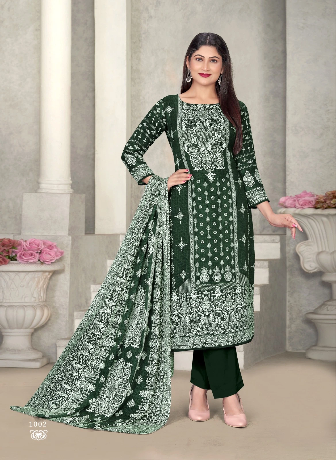 SAT Pashmina Shwal Suit Vol 16