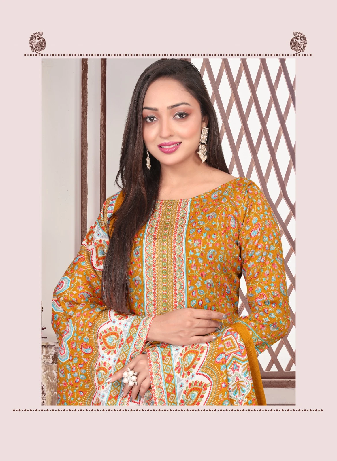 SAT Pashmina Shwal Suit Vol 17