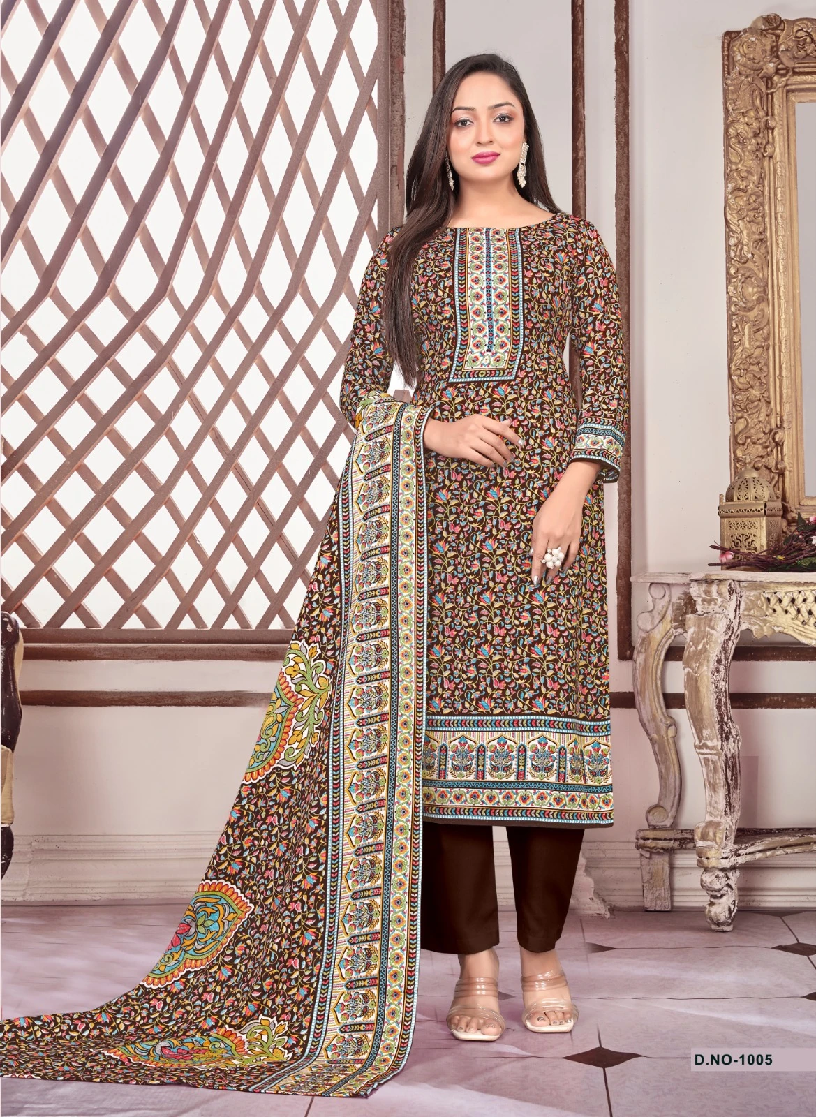 SAT Pashmina Shwal Suit Vol 17