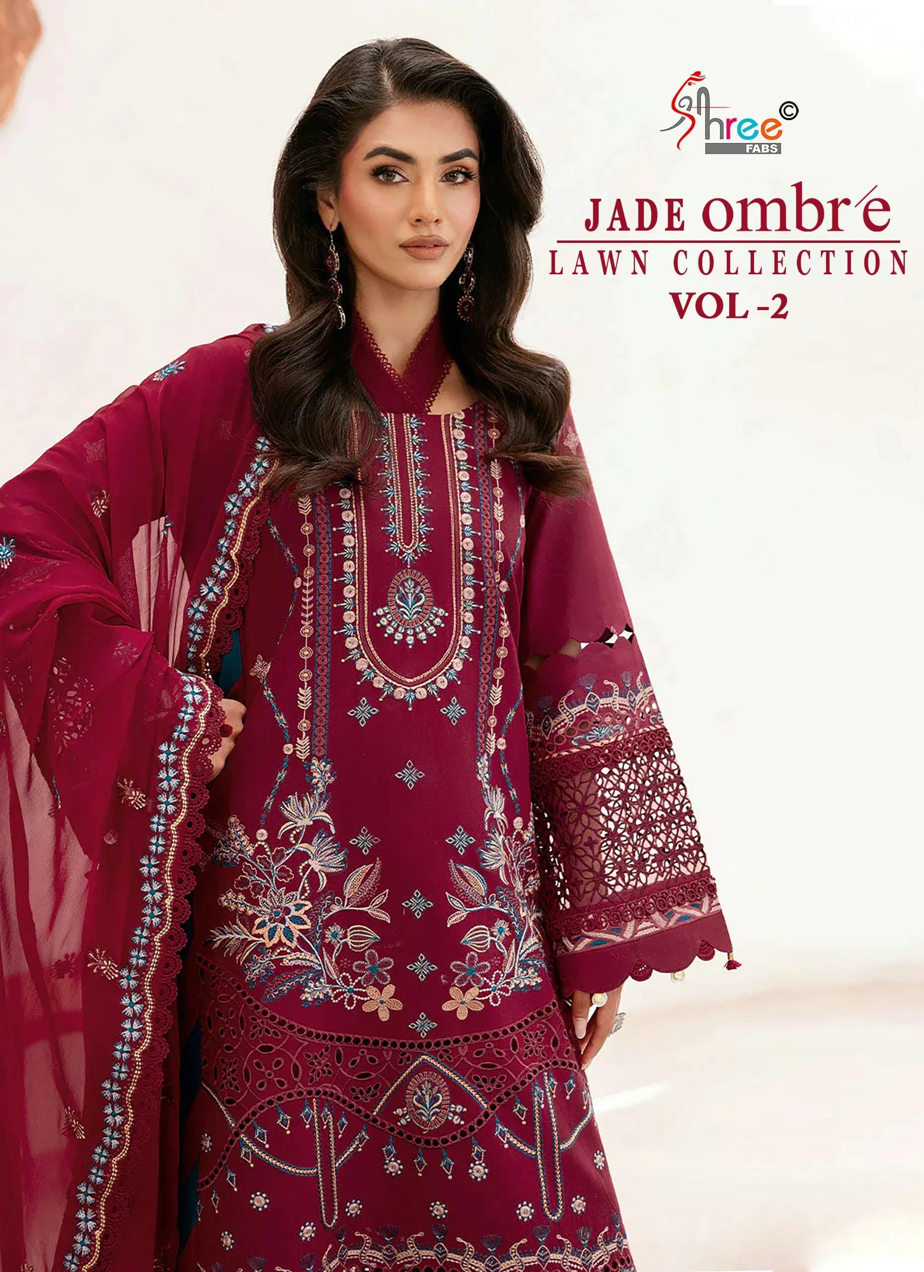 Shree Fab Jade Ombre Lawn Collection Vol 2