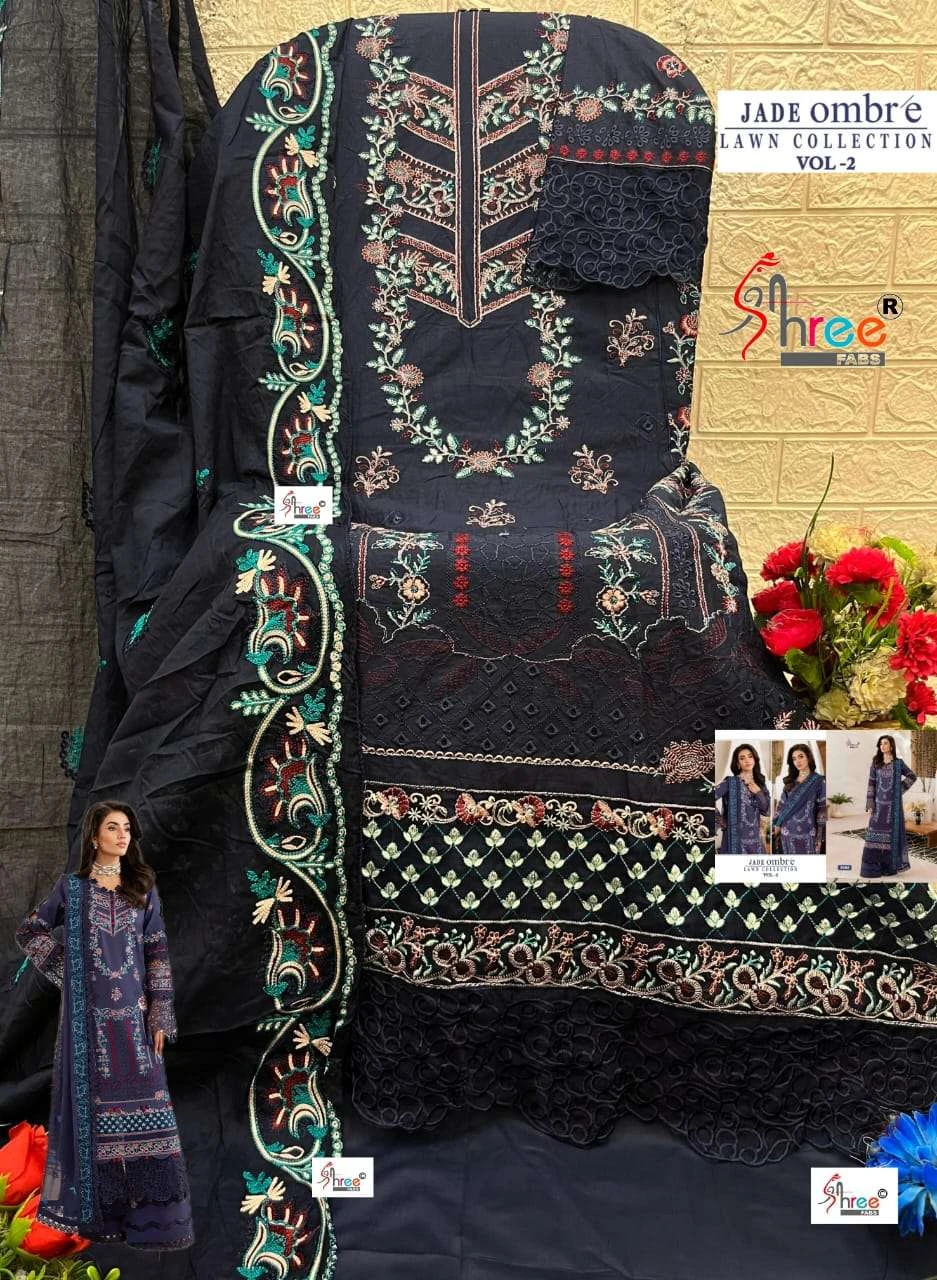 Shree Fab Jade Ombre Lawn Collection Vol 2