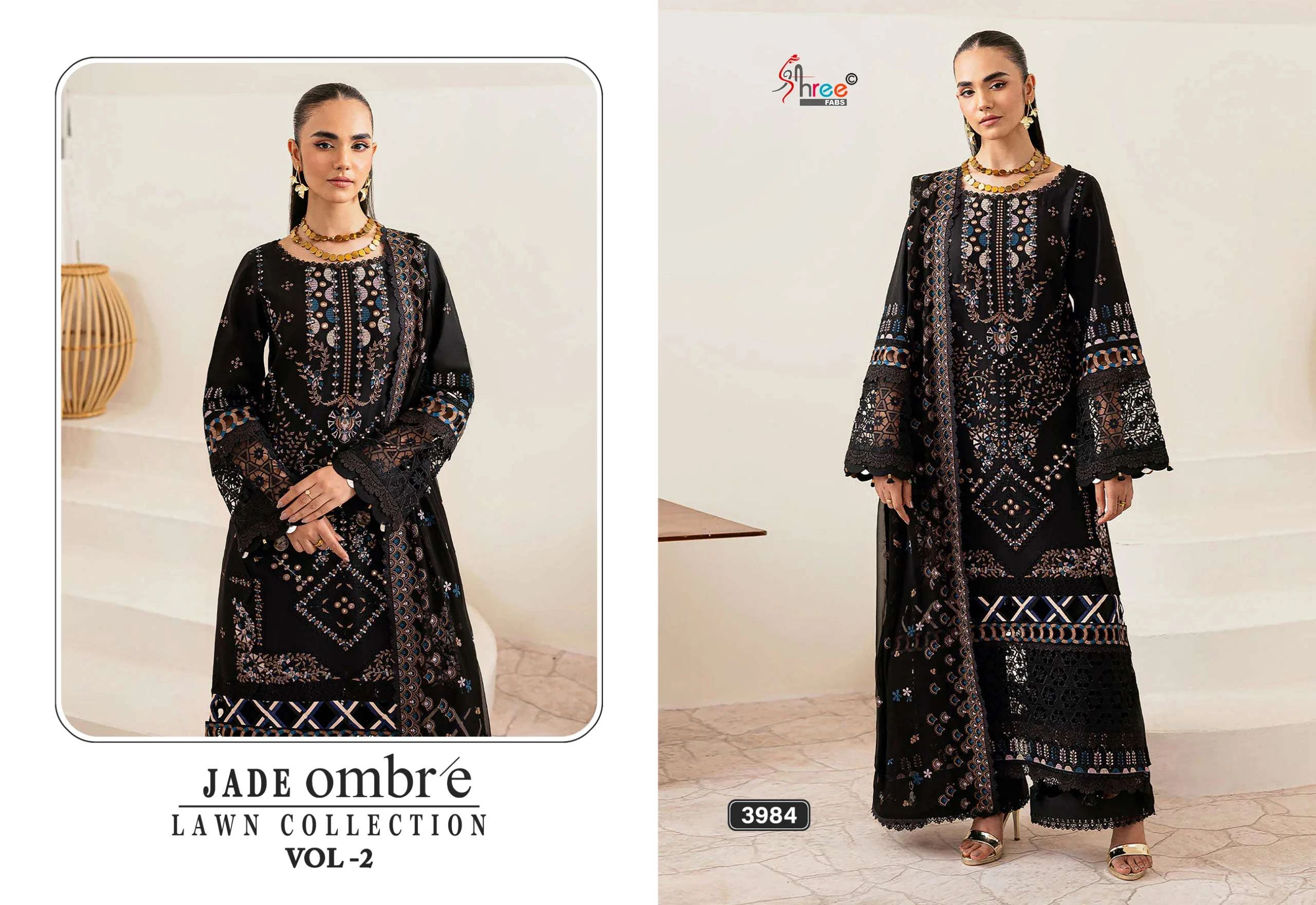 Shree Fab Jade Ombre Lawn Collection Vol 2