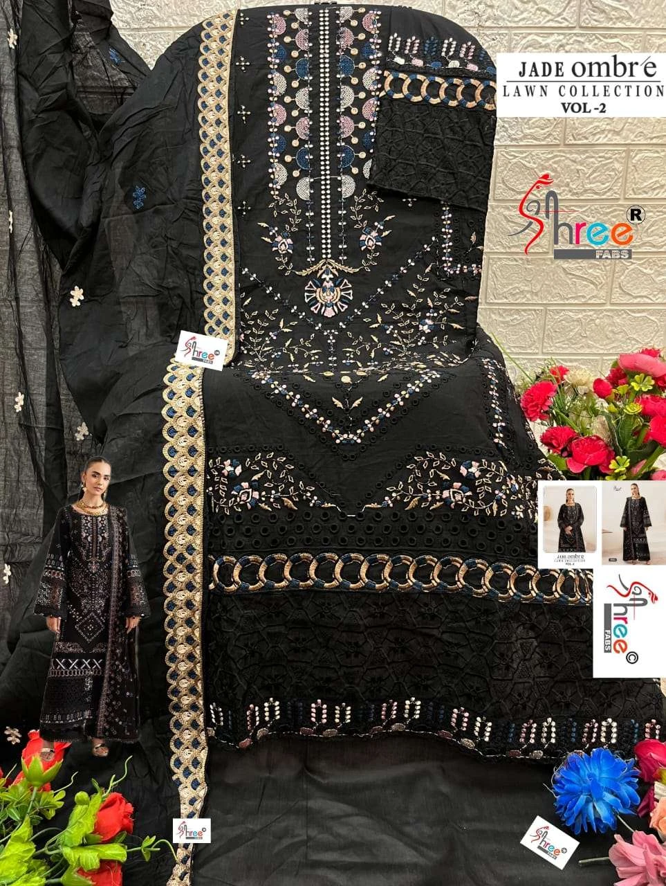 Shree Fab Jade Ombre Lawn Collection Vol 2
