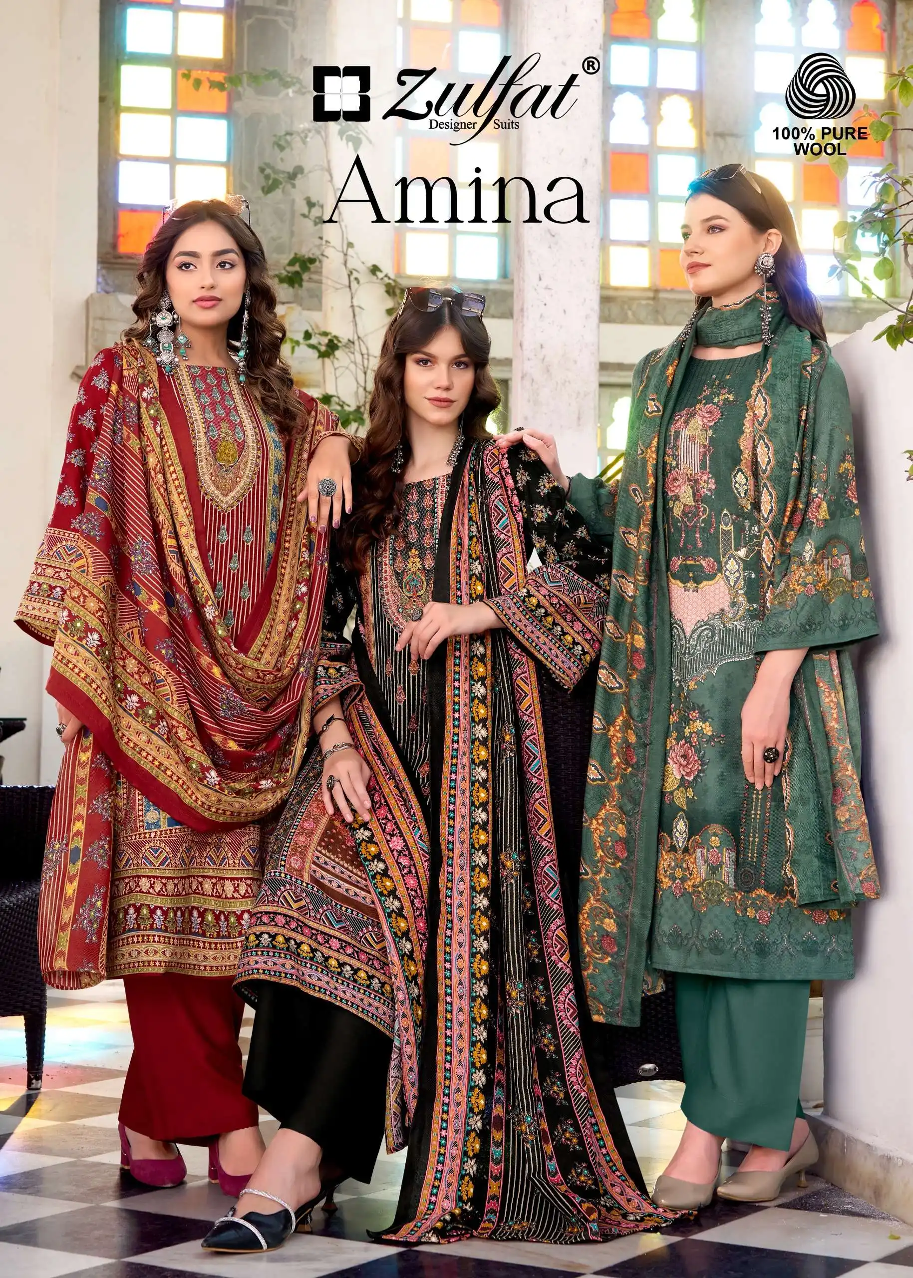 Zulfat Designer Suits Amina