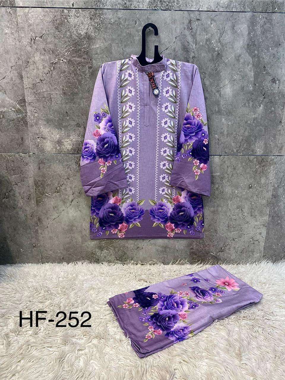 Hoor Tex Imported Rayon Satin Printed Readymade Co-ord Set