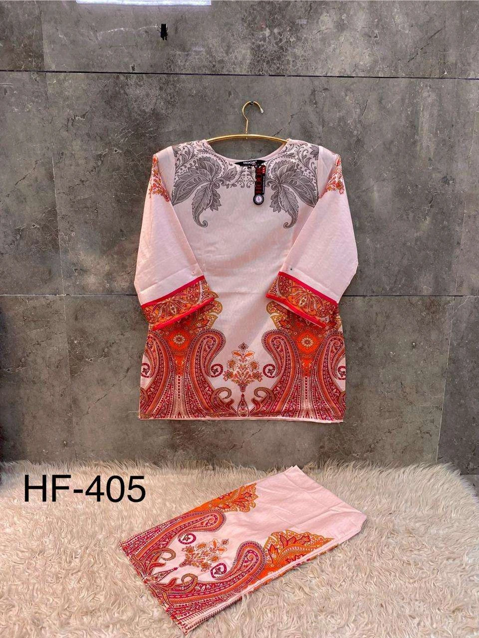 Hoor Tex Imported Rayon Satin Printed Readymade Co-ord Set