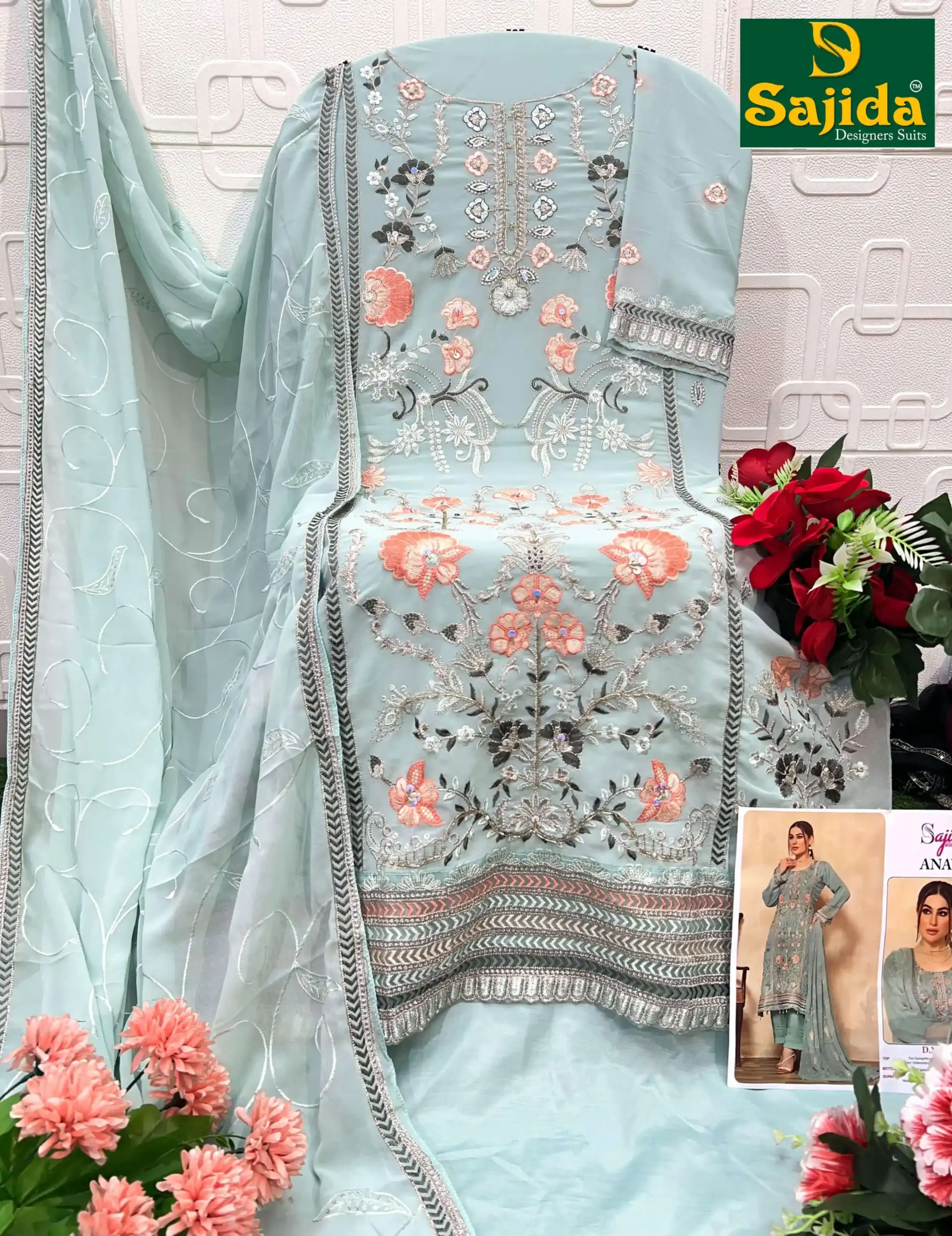 Sajida Designer Design No – 1122-1123-1124