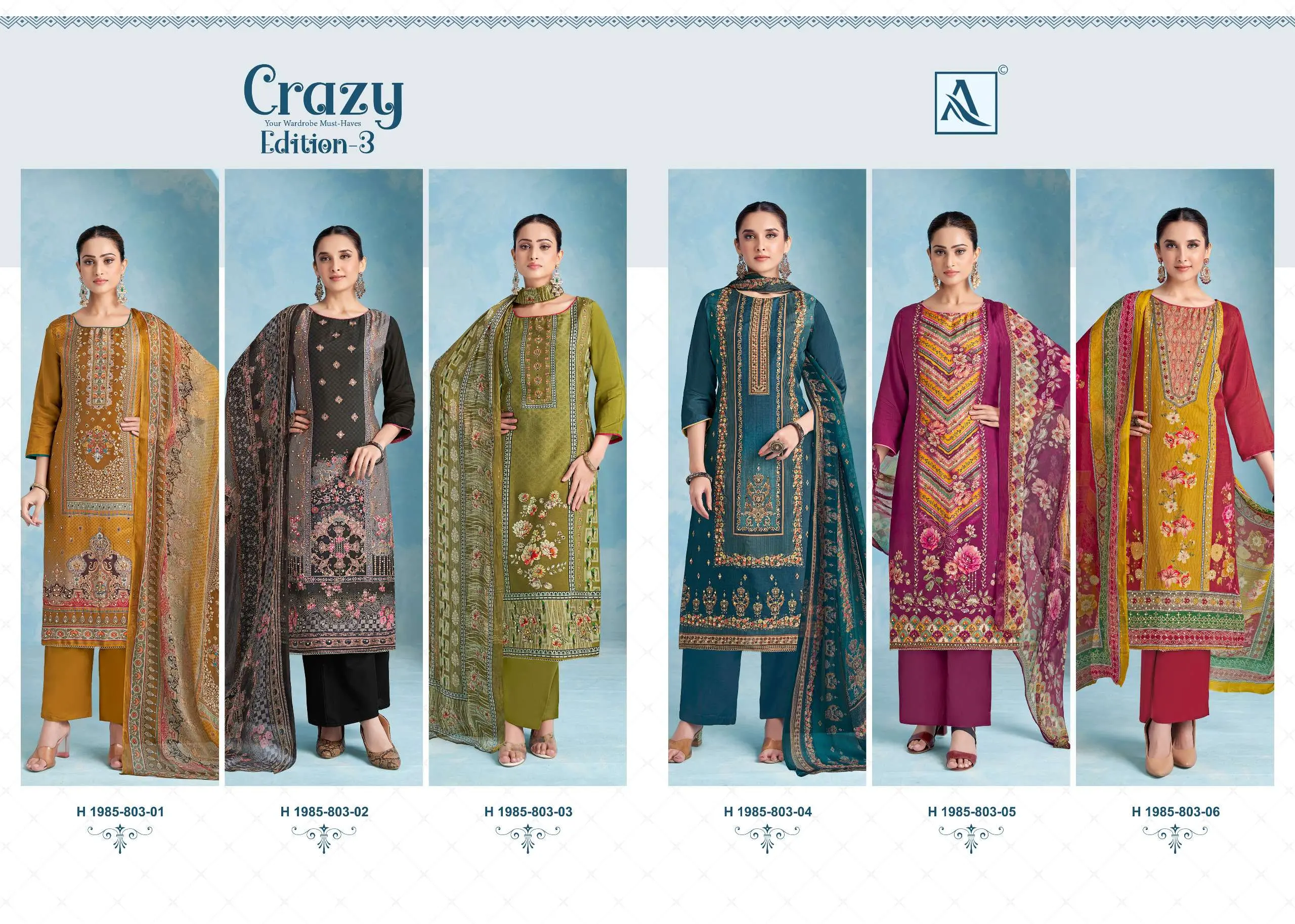 Alok Suits Crazy Edition Vol 3