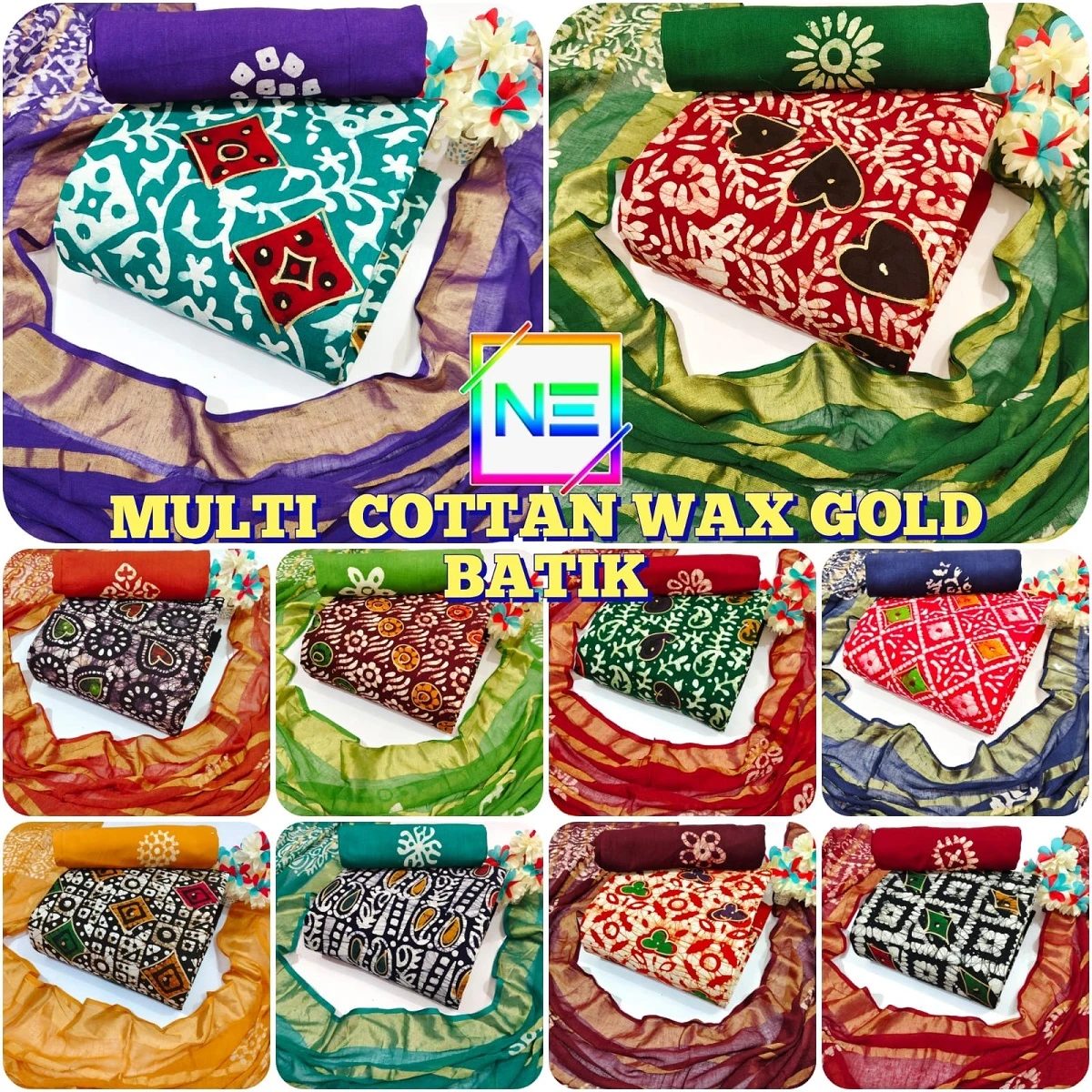 Nemi Multi Gold Wax Batik
