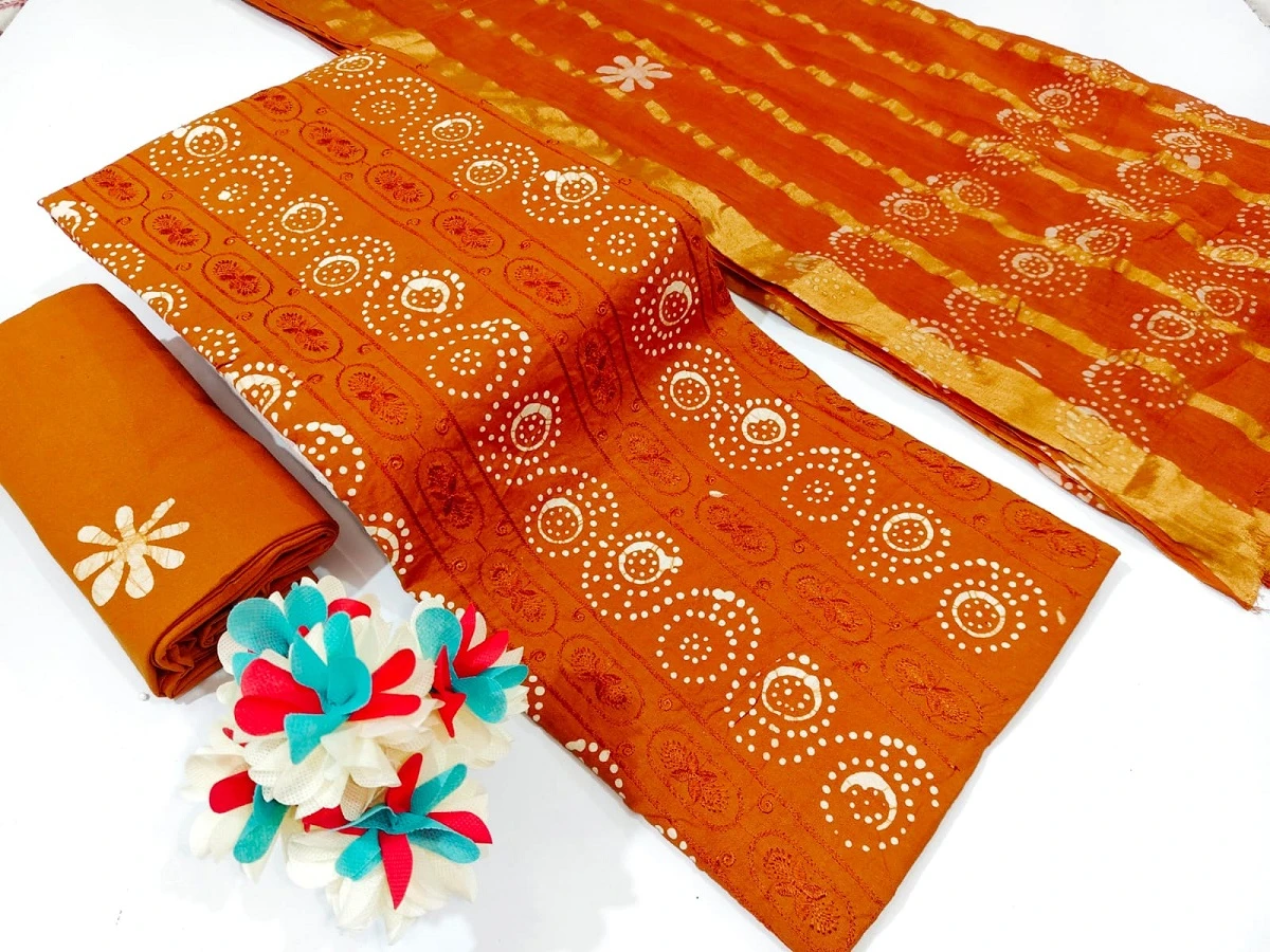 Nemi Wax Batik With Emb Work