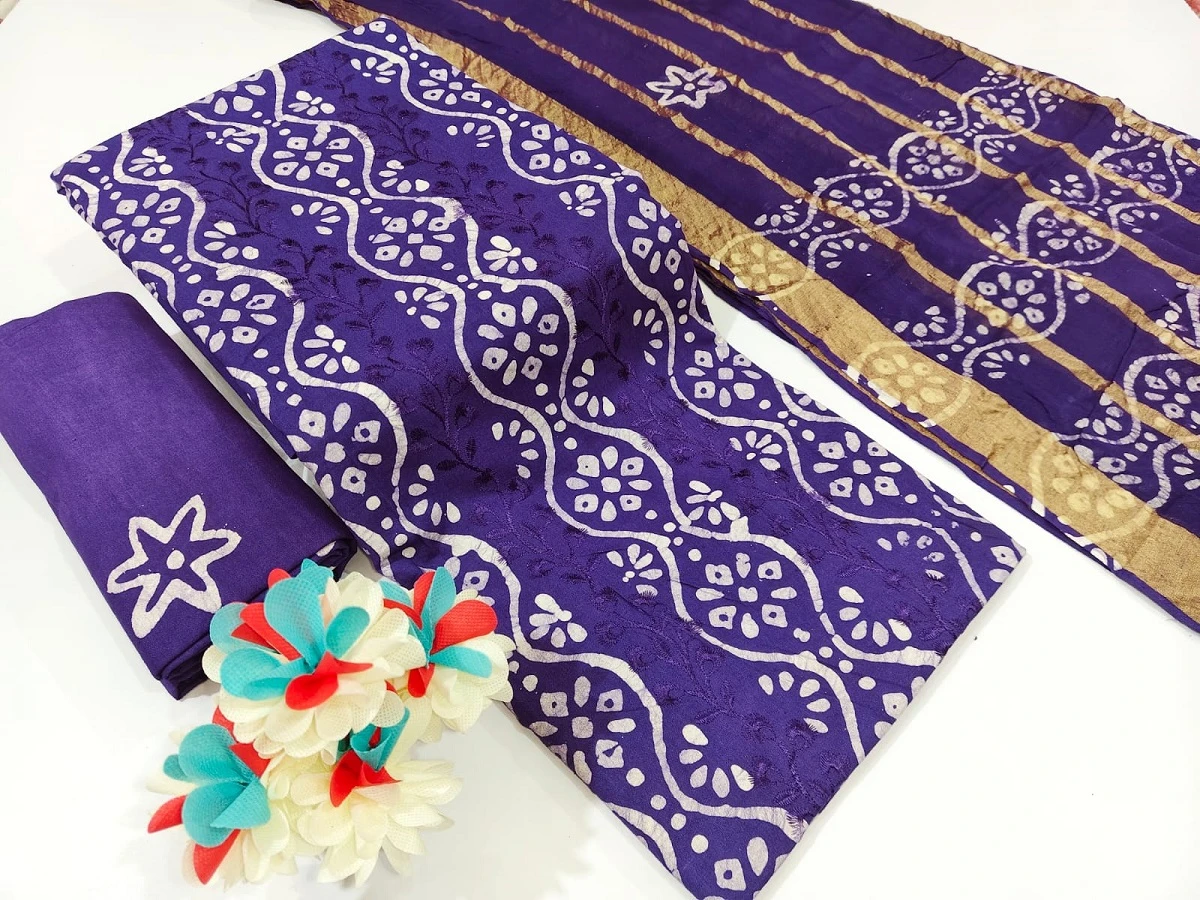 Nemi Wax Batik With Emb Work