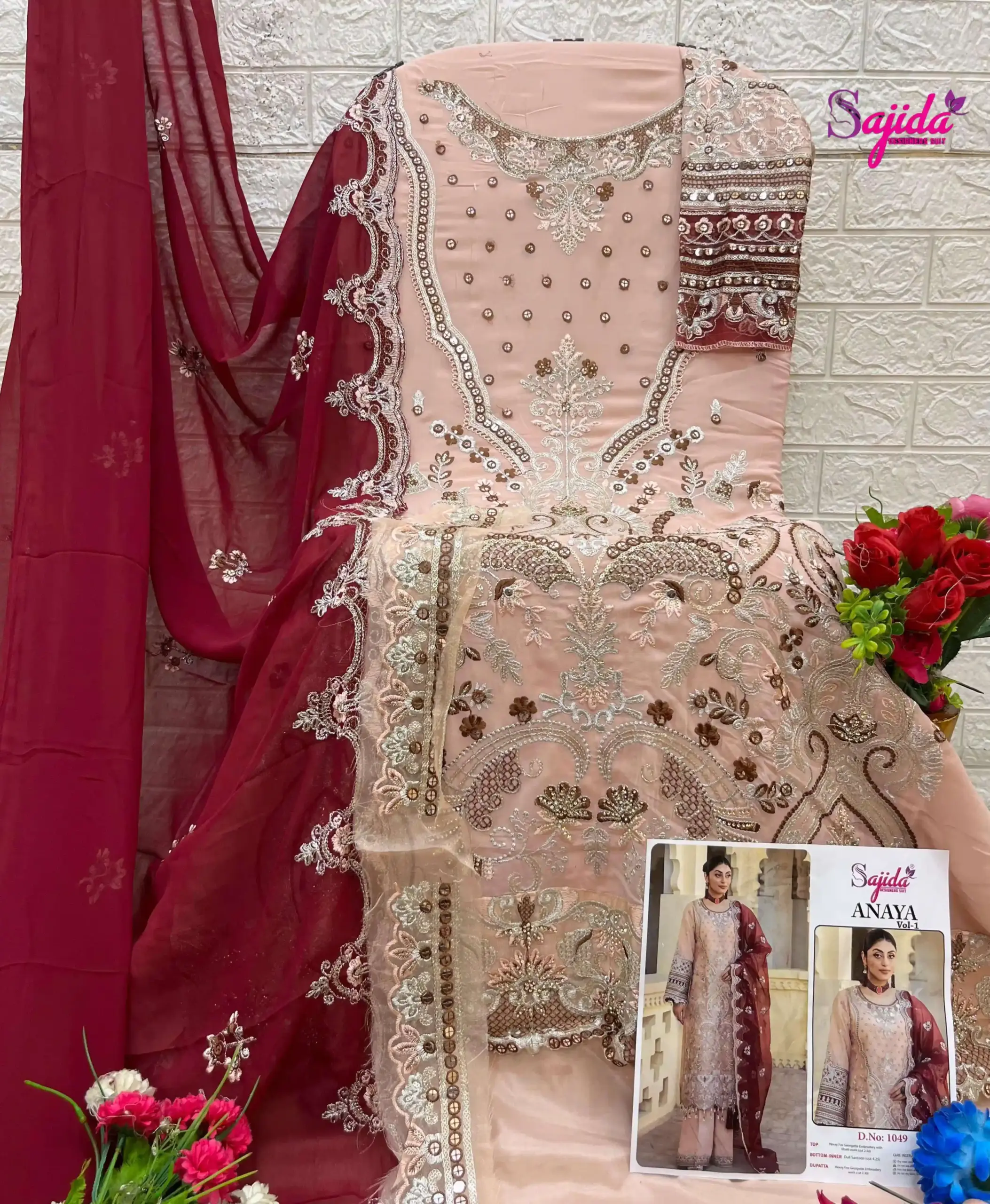 Sajida Designer Design No – 1048-1049-1050