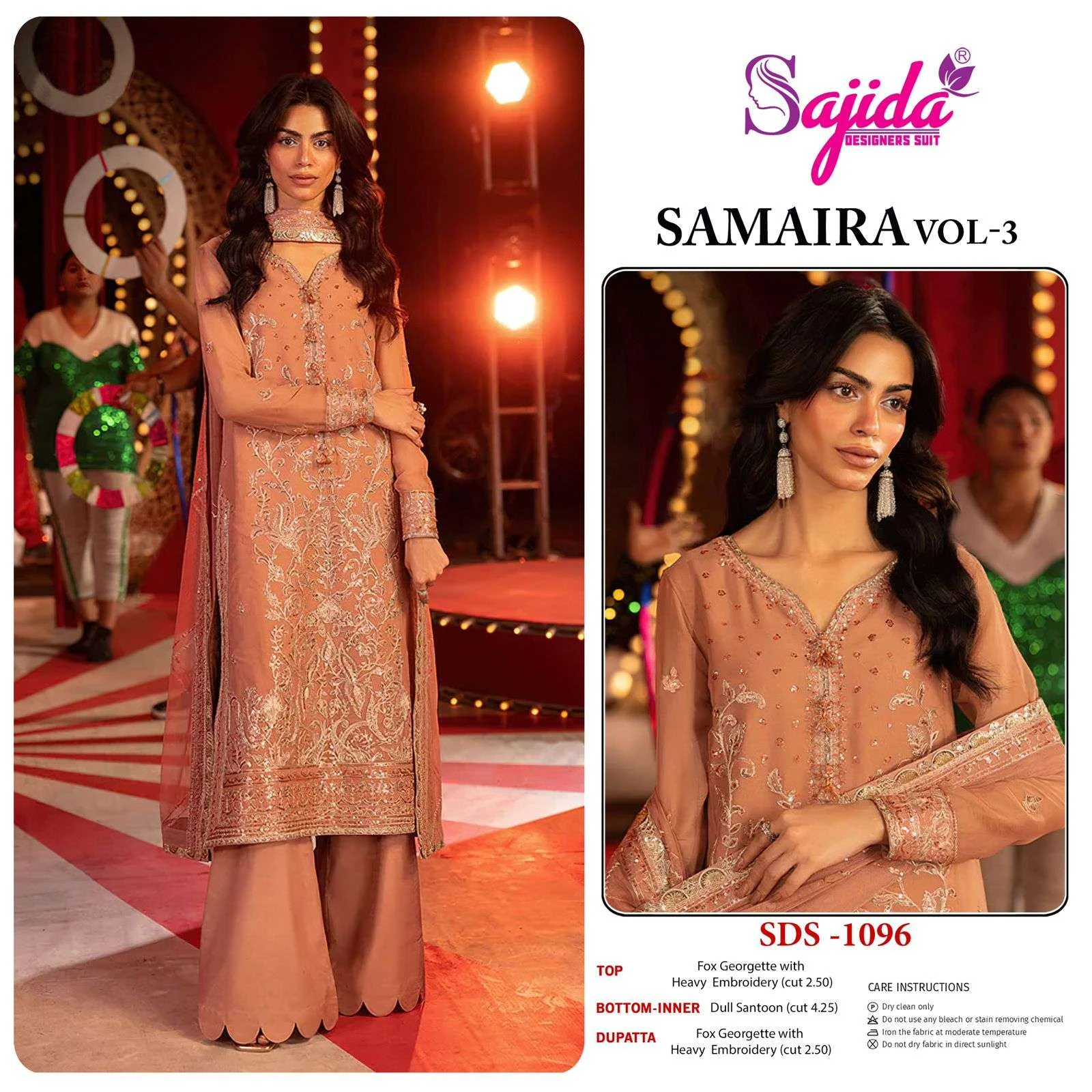 Sajida Designer Design No – 1094-1095-1096