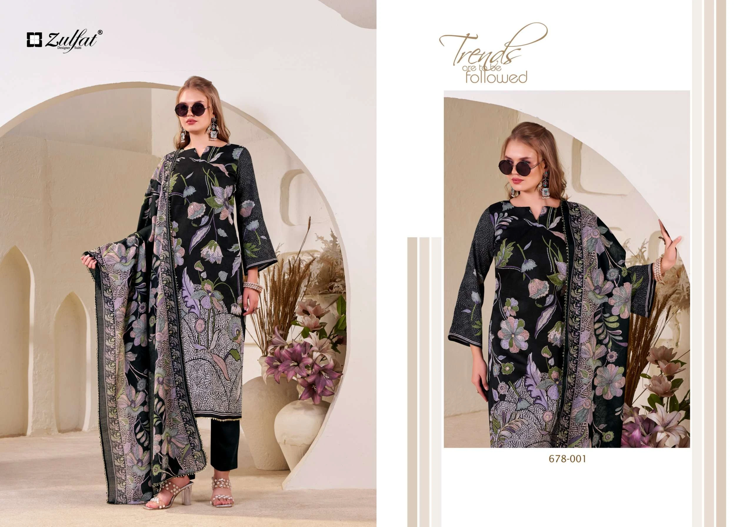 Zulfat Designer Suits Nasreen