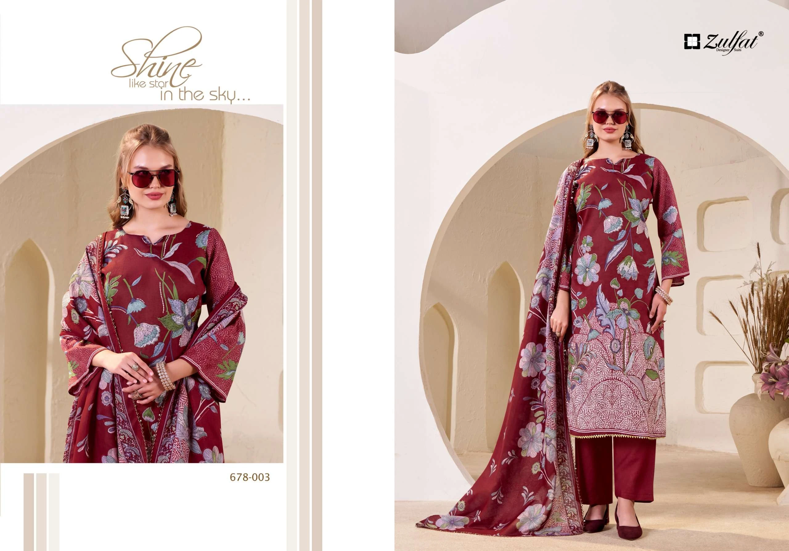 Zulfat Designer Suits Nasreen