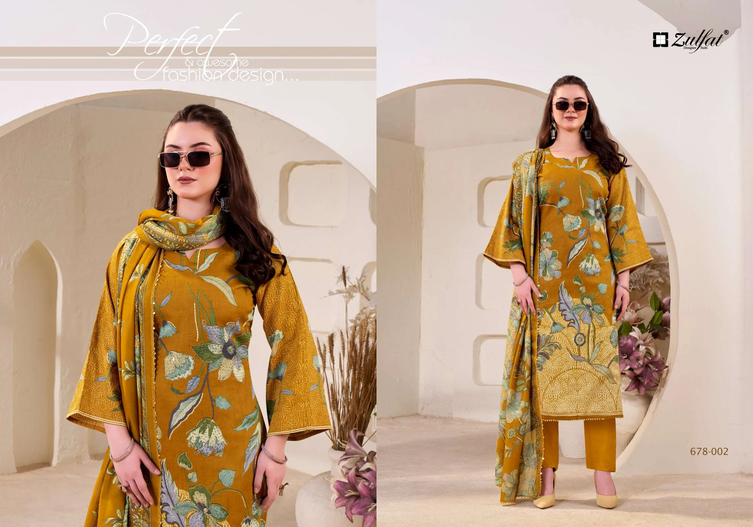 Zulfat Designer Suits Nasreen