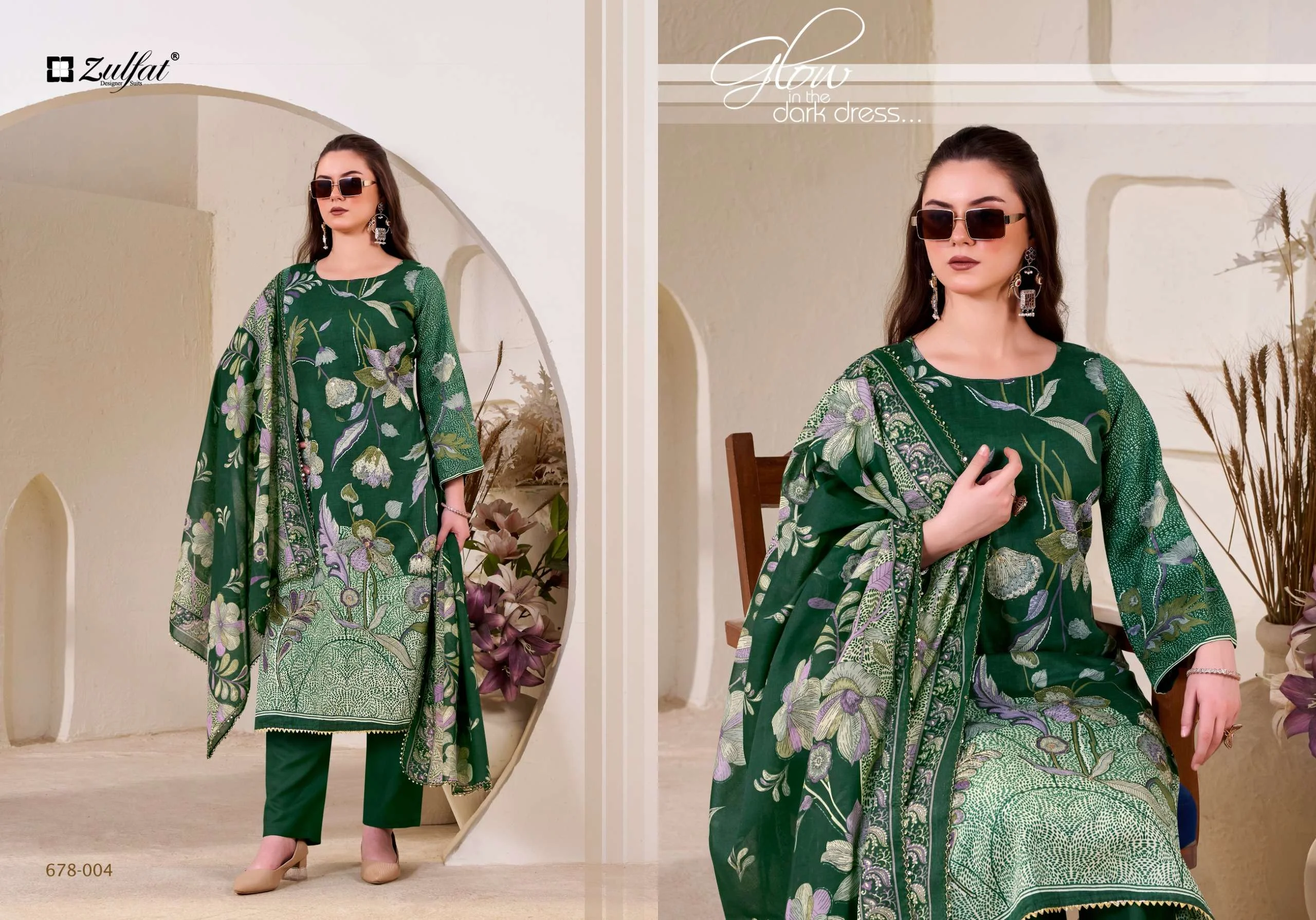 Zulfat Designer Suits Nasreen