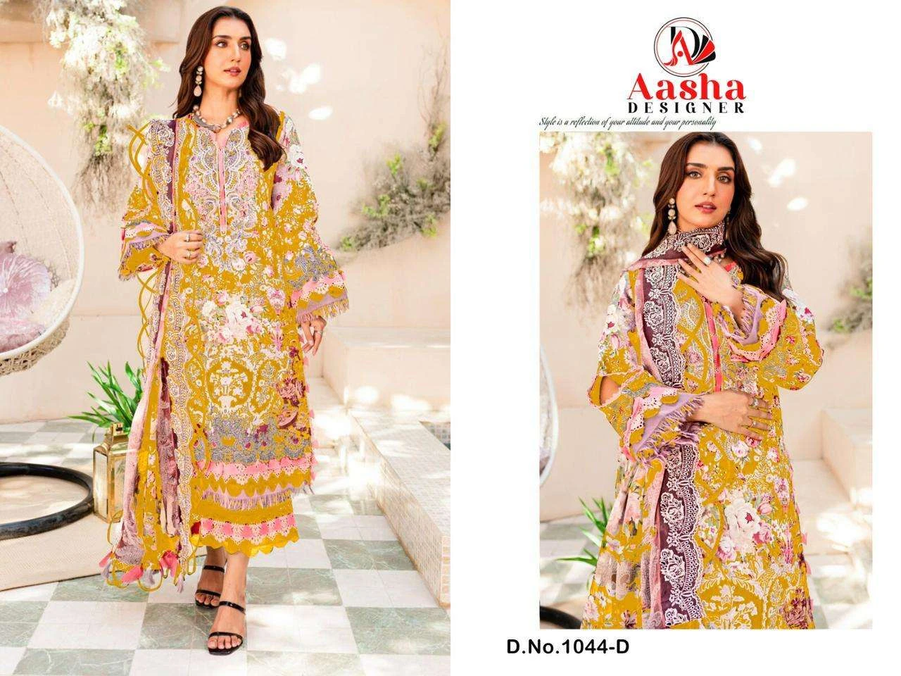 Aasha Designer Design No - 1044 Abcdg - Image 10