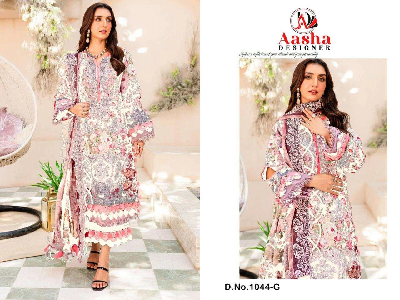 Aasha Designer Design No - 1044 Abcdg - Image 8