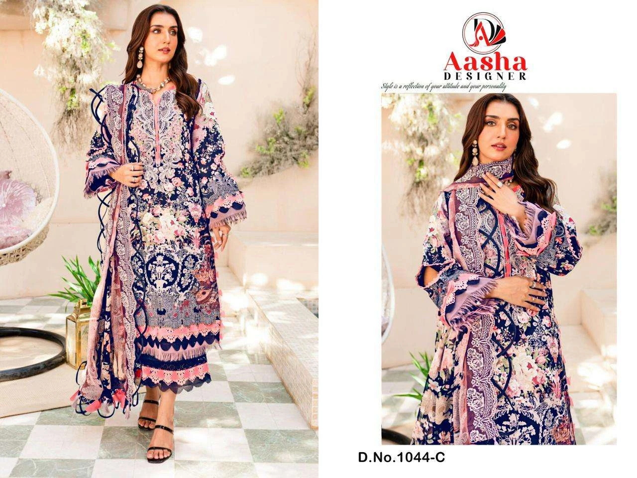 Aasha Designer Design No - 1044 Abcdg - Image 9