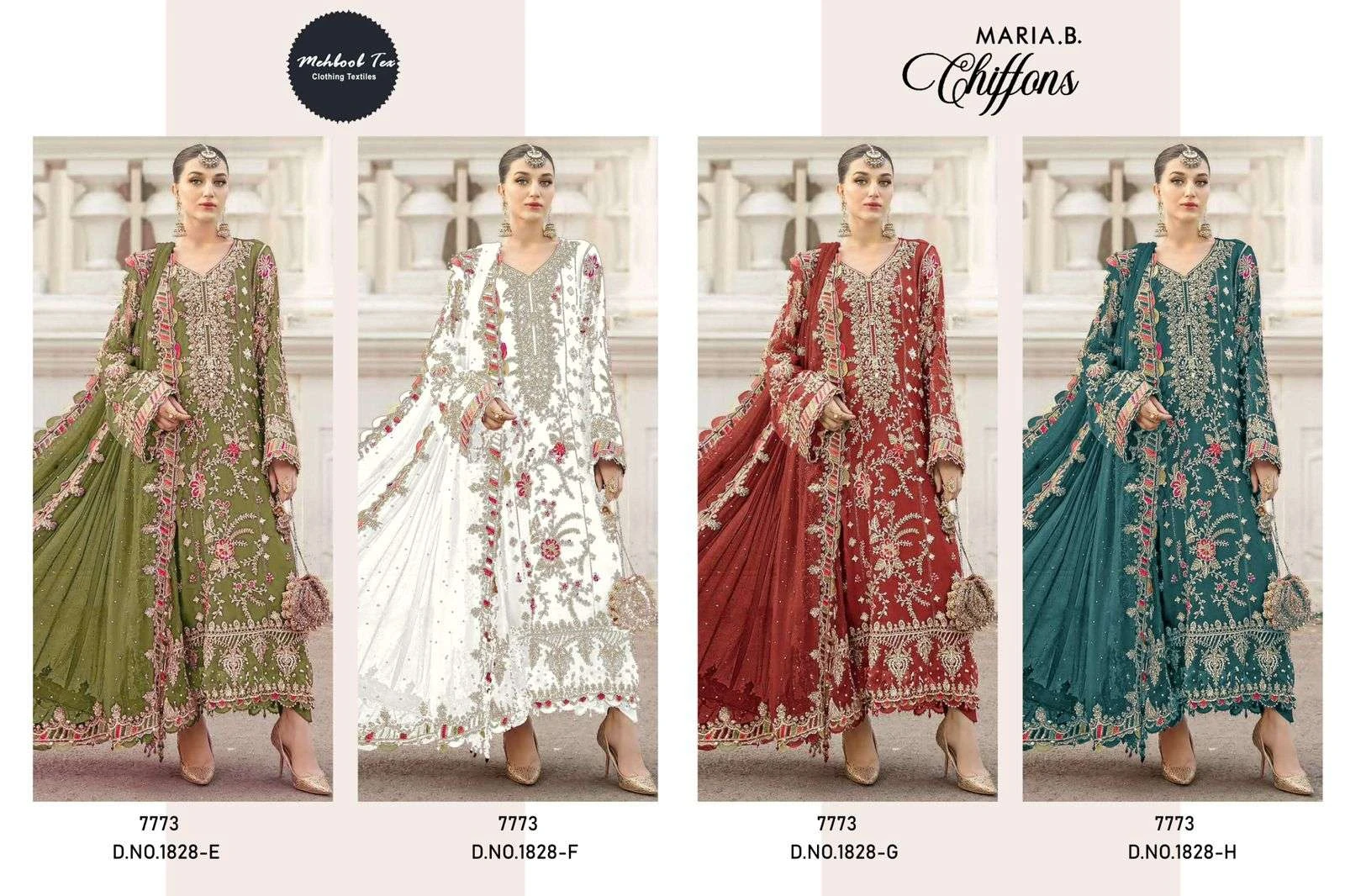 Mehboob Tex Design No - 1828 Efgh