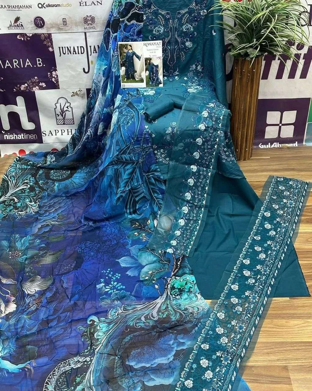 Ramsha Riwayat Luxury Lawn Collection Vol 10 - Image 13