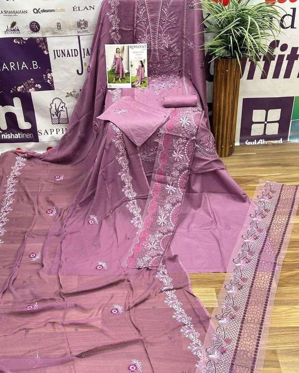 Ramsha Riwayat Luxury Lawn Collection Vol 10 - Image 5