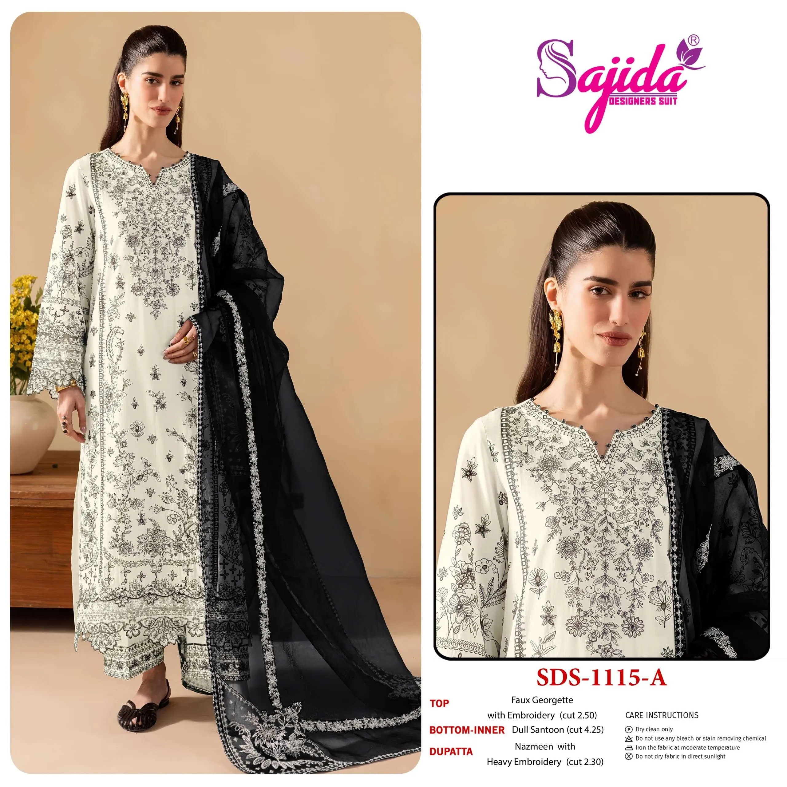 Sajida Designer Design No - 1115 Ab - Image 4