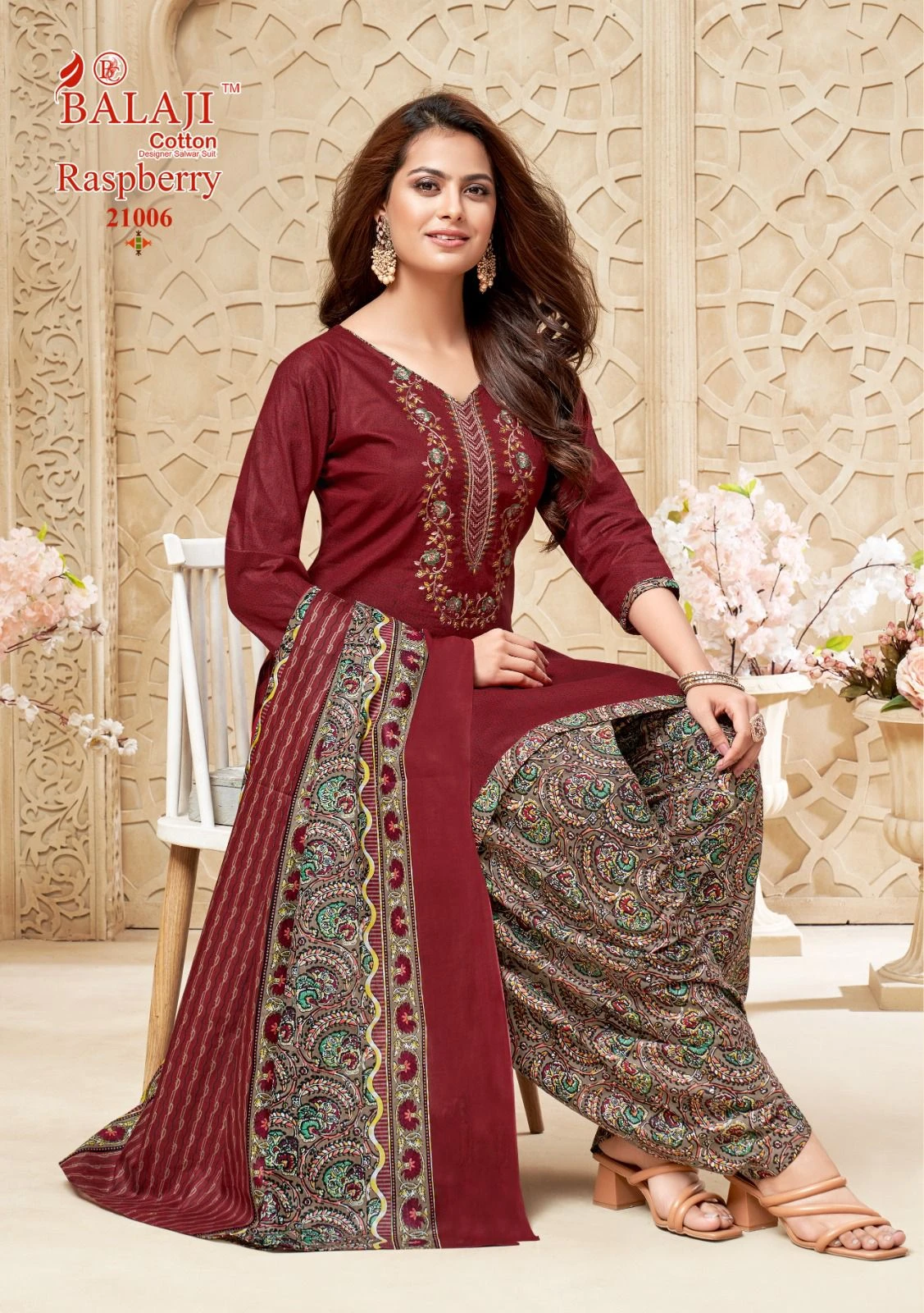 Balaji Cotton Raspberry Vol 21 - Image 4