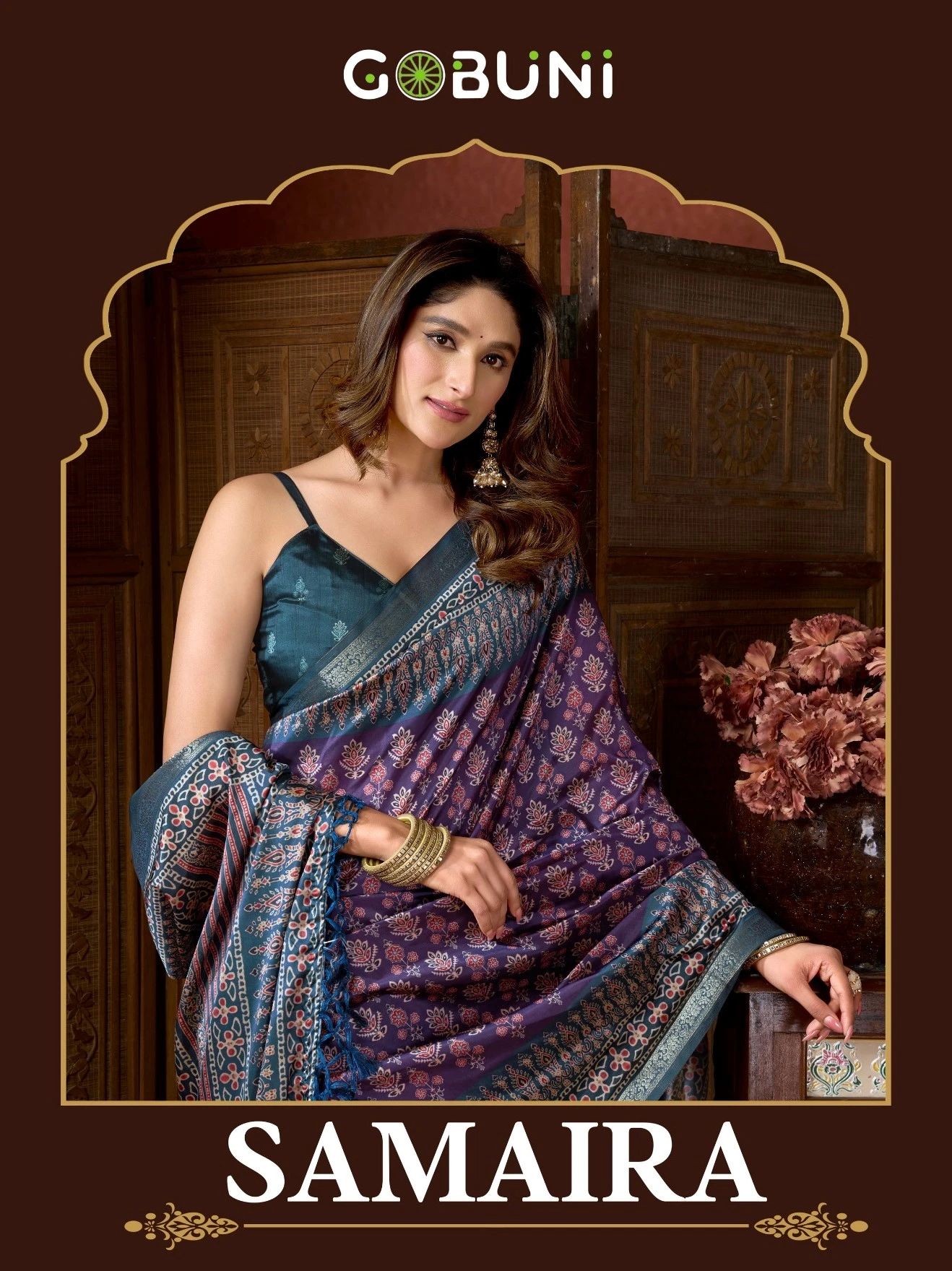 Gobuni Samaira Cluster Digital Printed Saree Collection