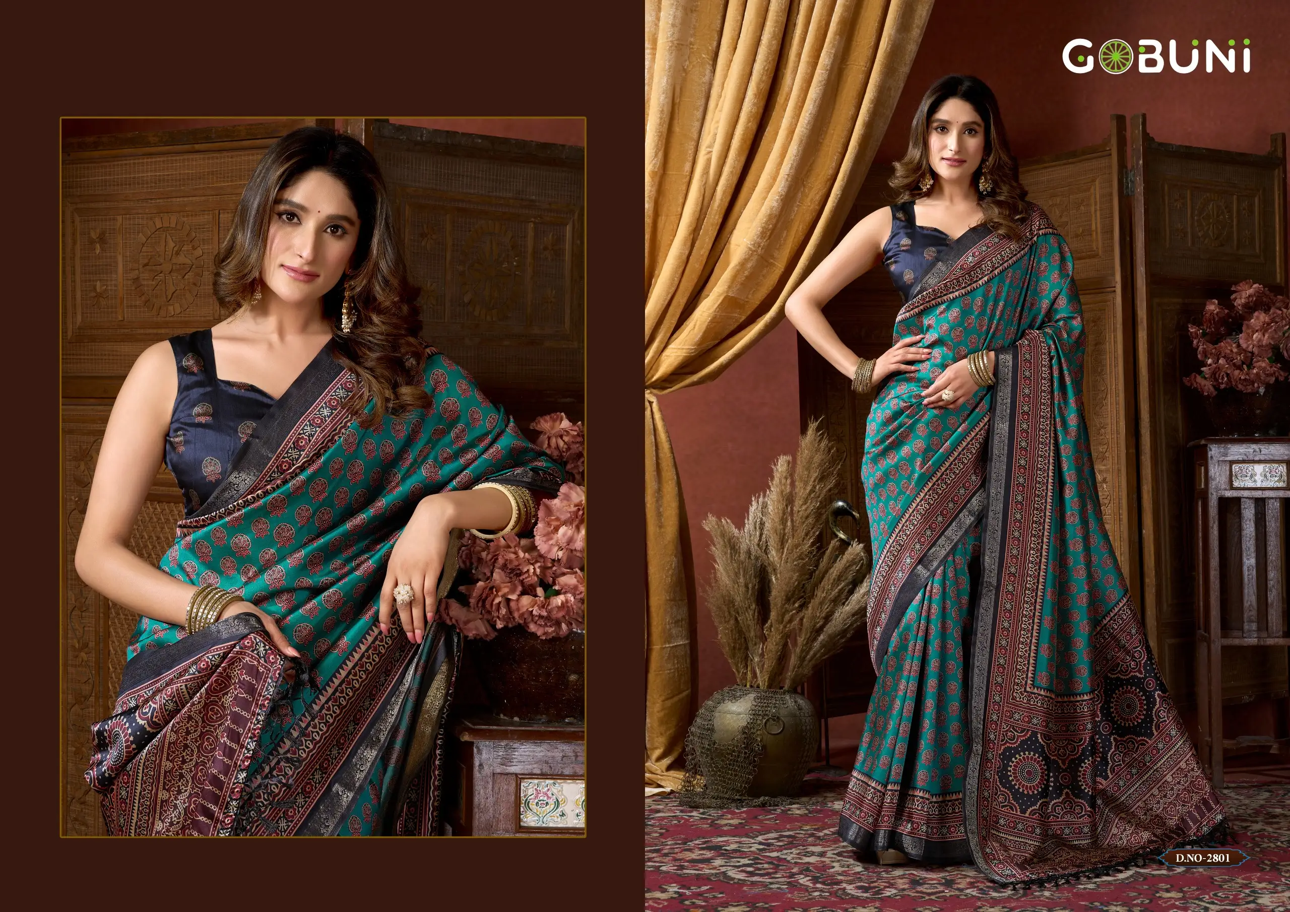 Gobuni Samaira Cluster Digital Printed Saree Collection - Image 2