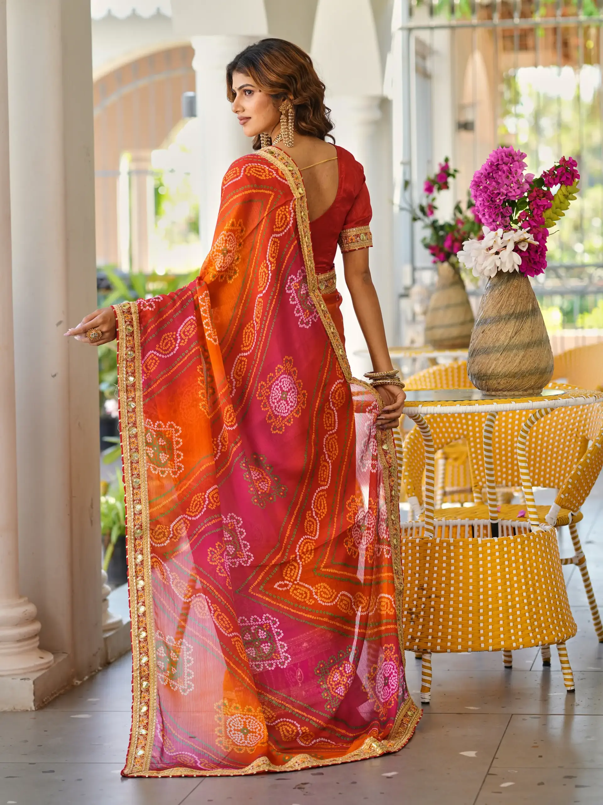 Jalnidhi Swarna Moss Chiffon with Work Saree Collection - Image 11