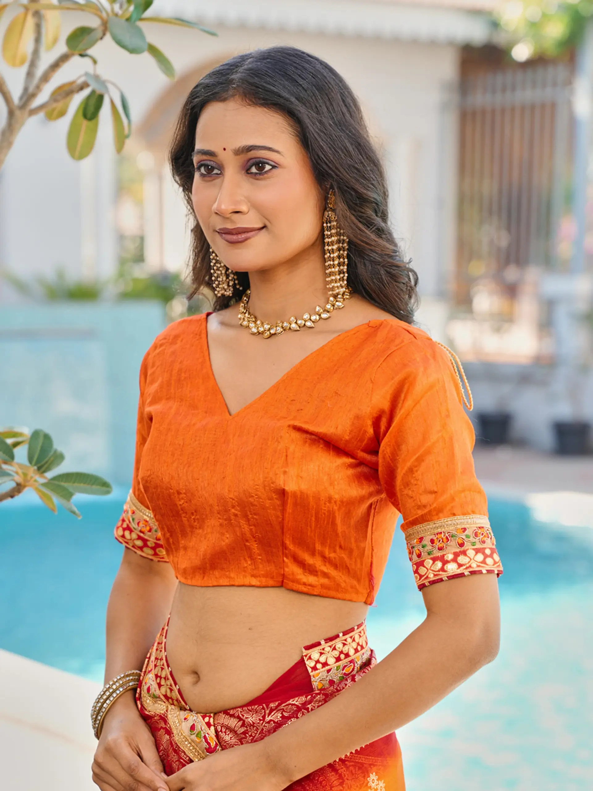 Jalnidhi Swarna Moss Chiffon with Work Saree Collection - Image 14