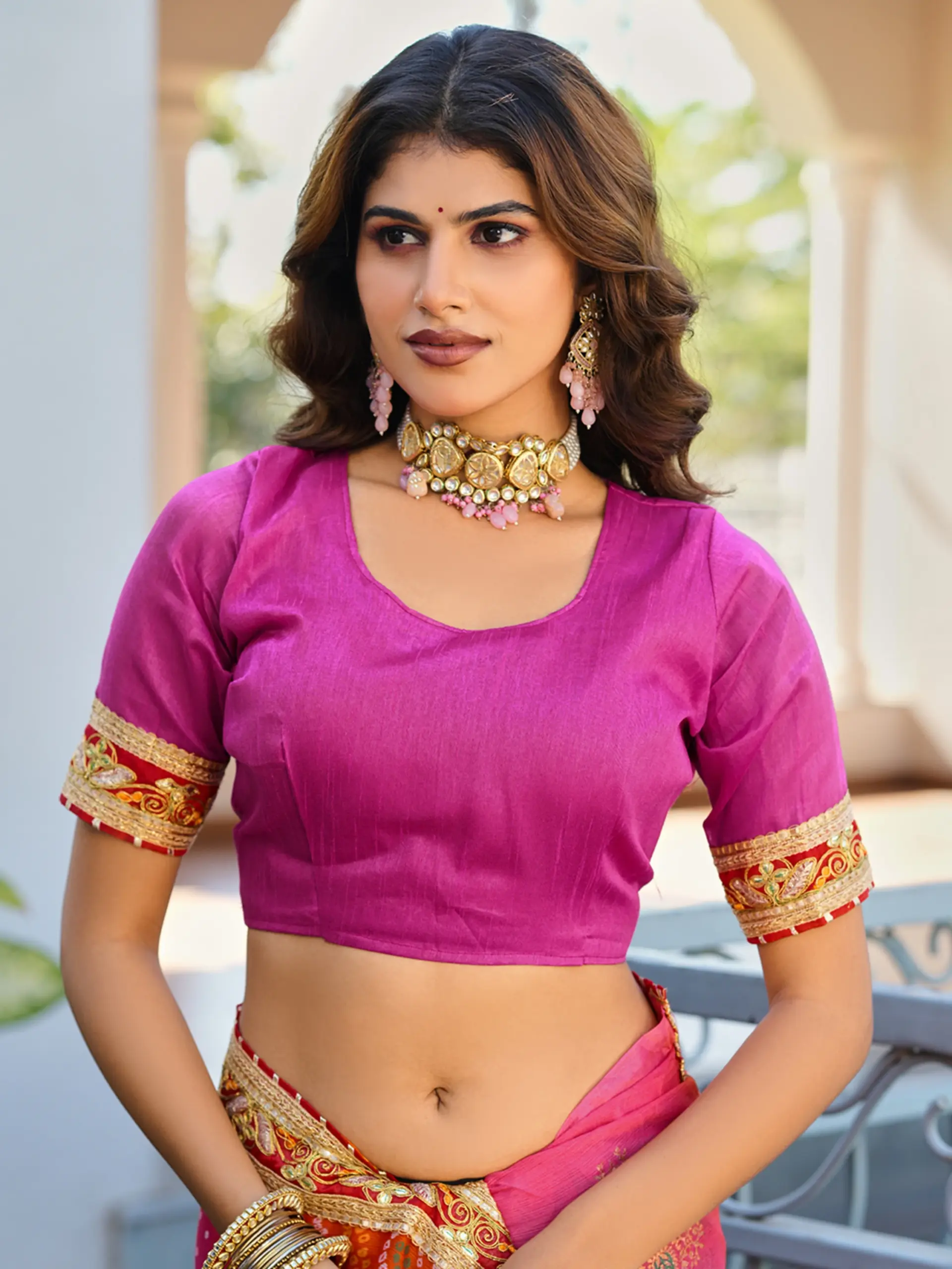 Jalnidhi Swarna Moss Chiffon with Work Saree Collection - Image 2