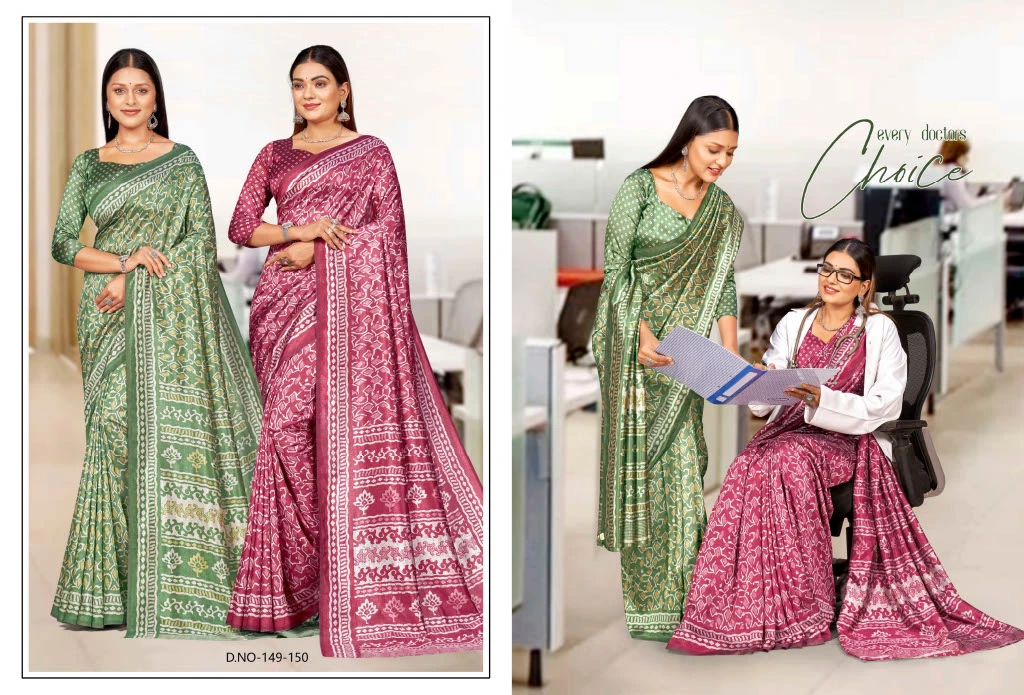 Kaanchi Silk Vol 2 Cationic Padding Unifrom Saree Collection - Image 16