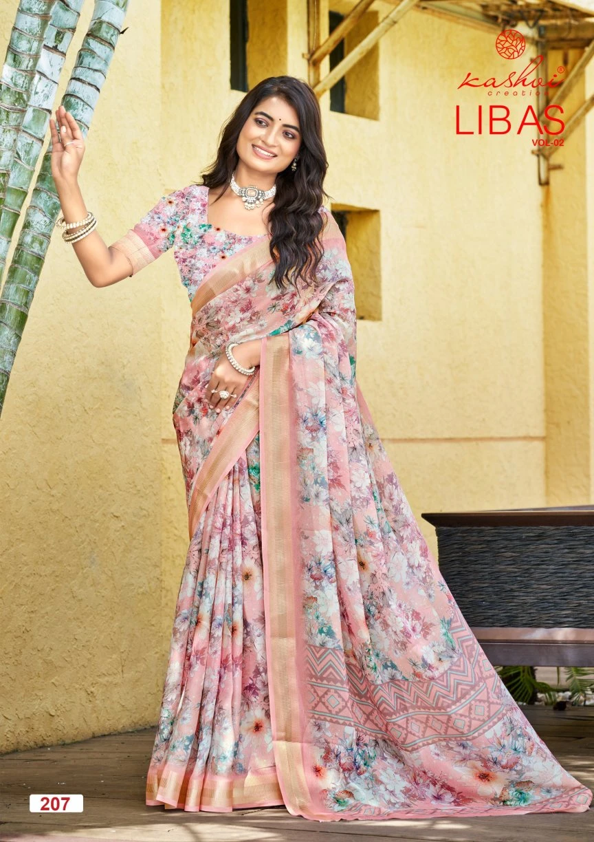 Kashvi Libas Vol 2 Dull Moss Digital Printed Casual Wear Saree Collection - Image 8
