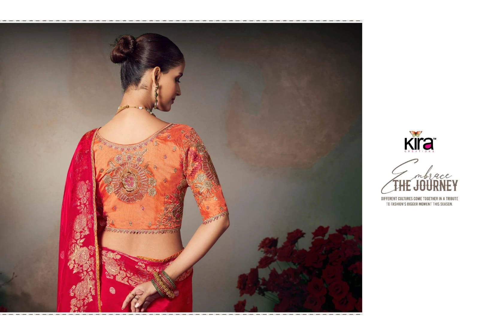 Kira Kamini 8201 to 8206 Chiniya Silk Wedding Wear Saree Collection - Image 9