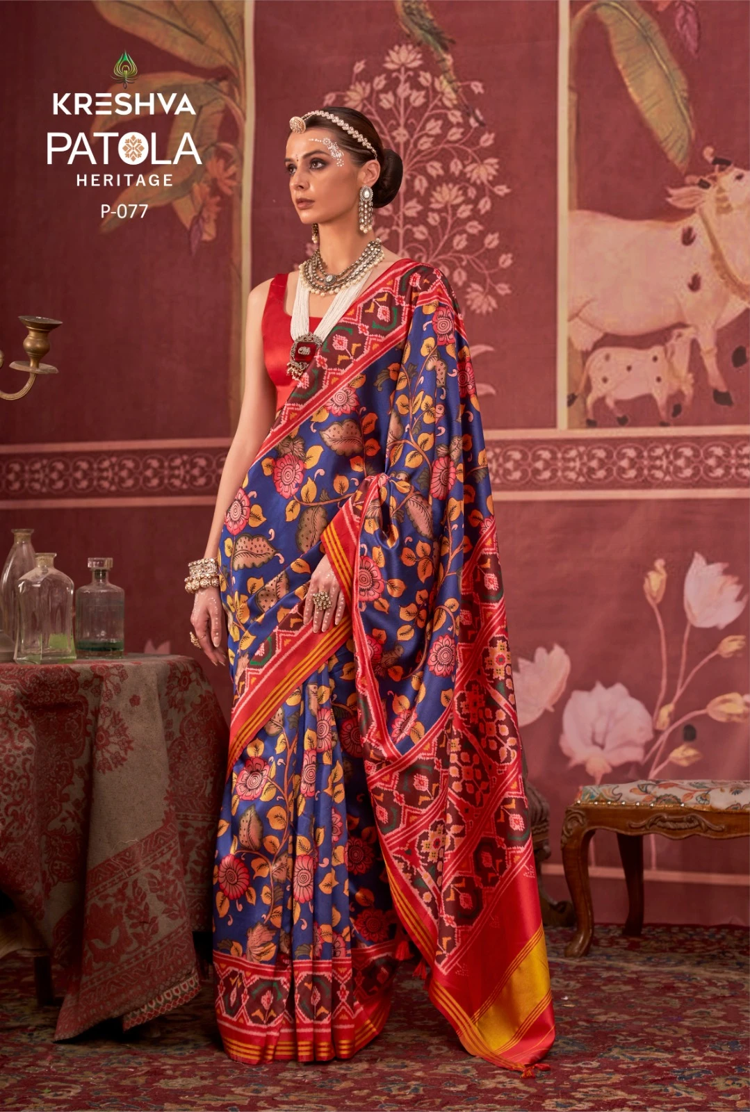 Kreshva Patola Heritage Silk Printed Traditional Wear Saree Collection - Image 4