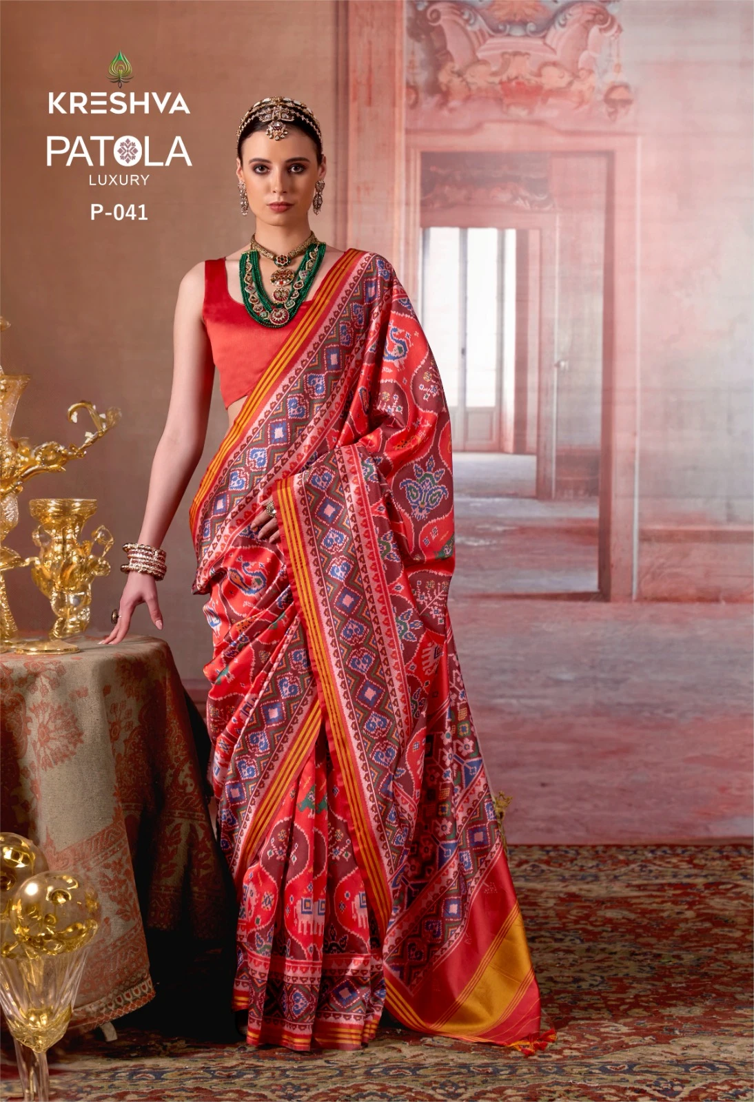 Kreshva Patola Luxury Silk Printed Traditional Wear Saree Collection - Image 4