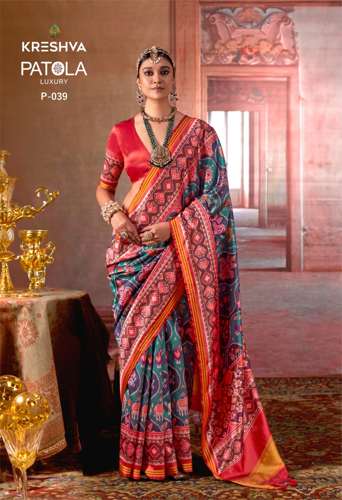 Kreshva Patola Luxury Silk Printed Traditional Wear Saree Collection - Image 5