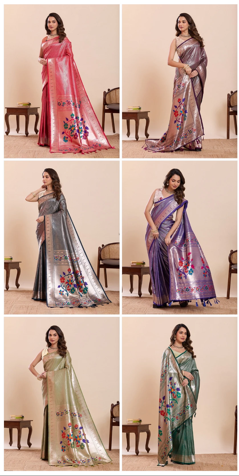 Maahi 212 Paithani Silk Zari Weaving Saree Collection - Image 8