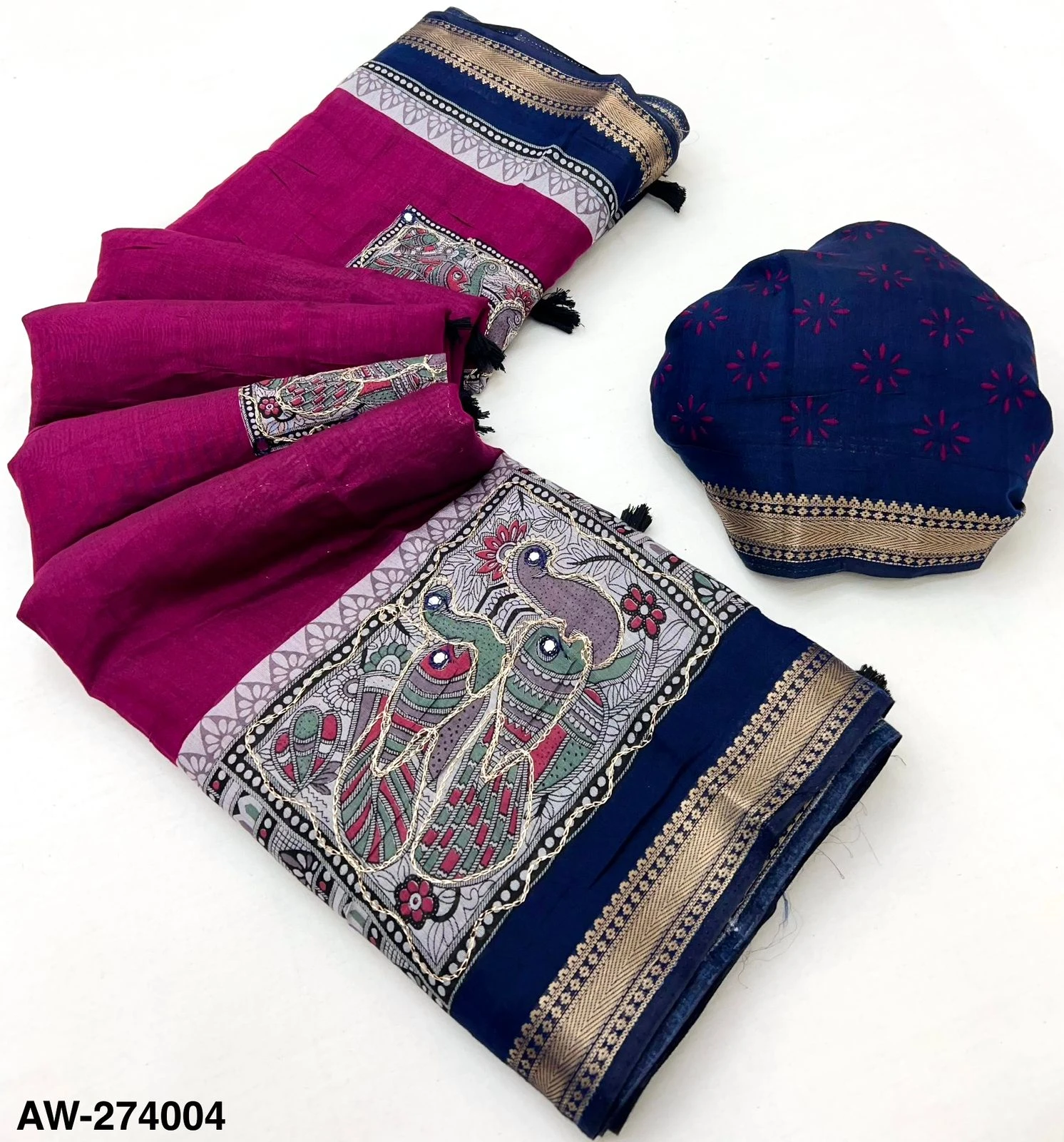 Rajyog 274001 to 4 Mul Cotton Aari Worked Fancy Saree Collection - Image 5