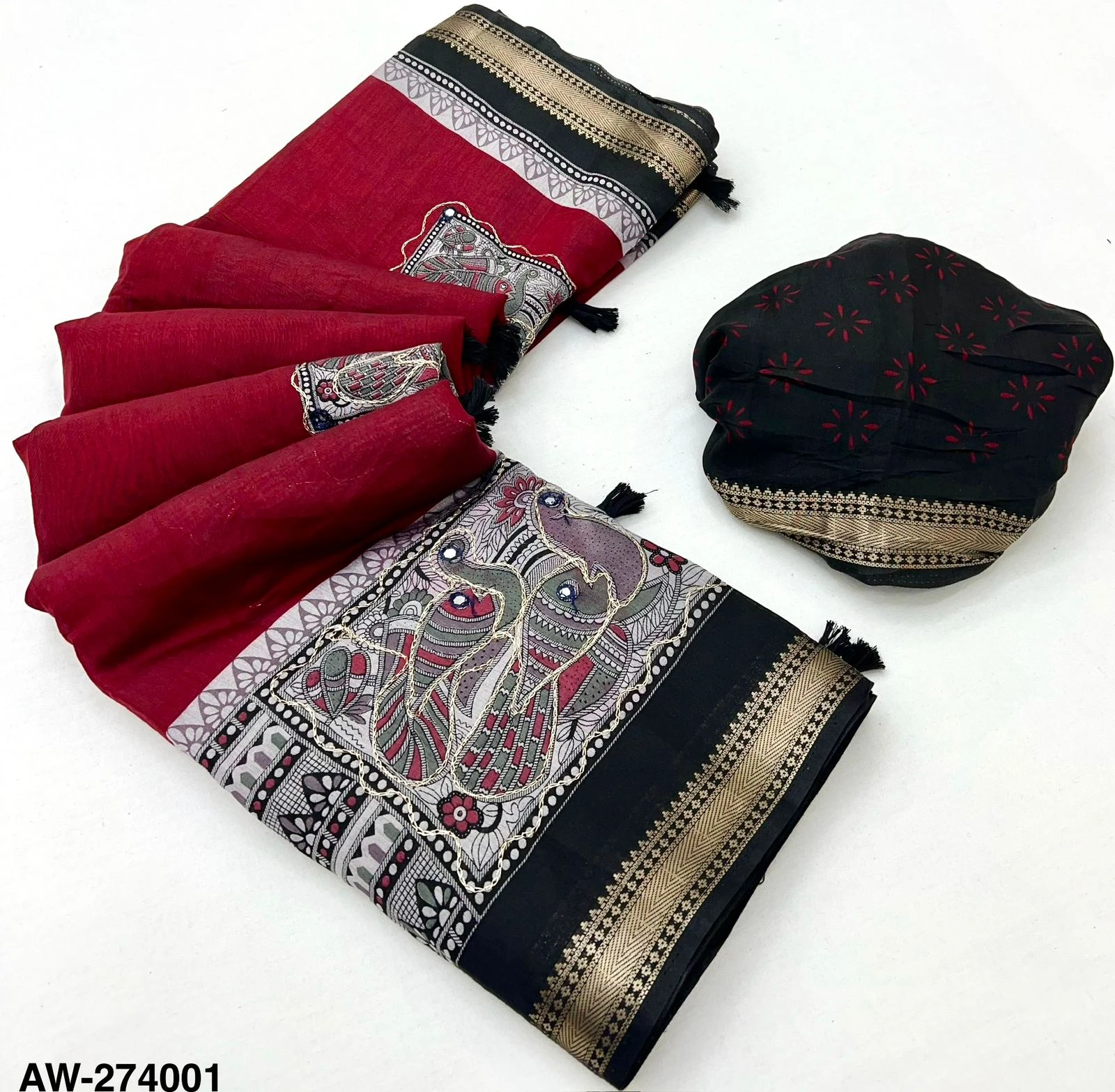 Rajyog 274001 to 4 Mul Cotton Aari Worked Fancy Saree Collection - Image 7