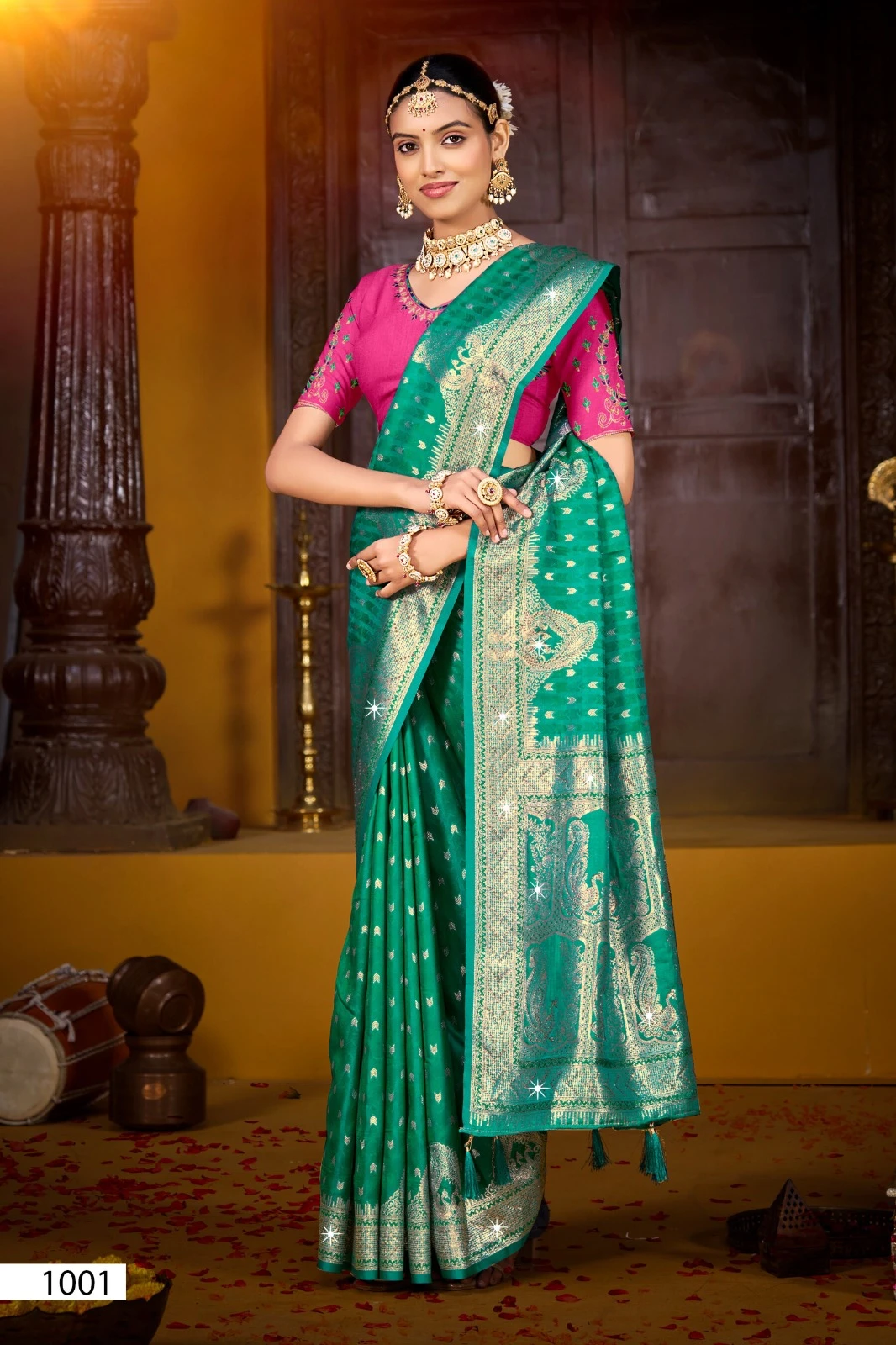 Saroj Gunjan Silk Saroski Vol 3 Silk Embroidery Saree Collection - Image 2