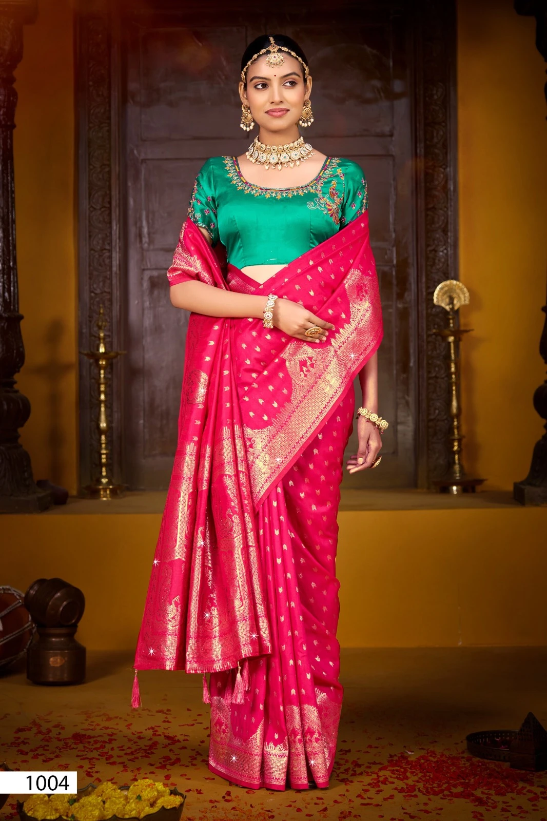 Saroj Gunjan Silk Saroski Vol 3 Silk Embroidery Saree Collection - Image 5
